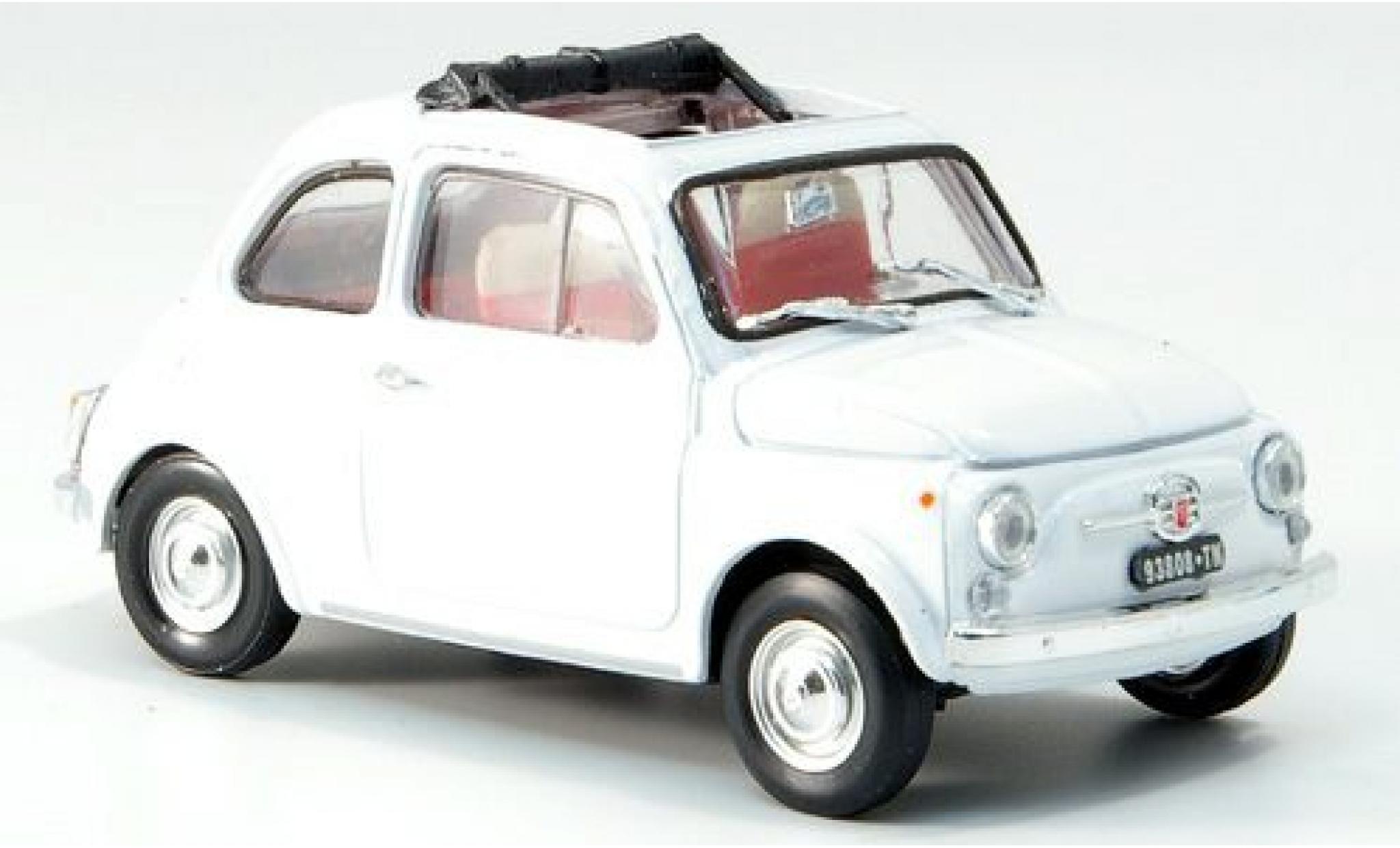 Fiat 500 1/43 Brumm F bianco 1965 modellino in miniatura
