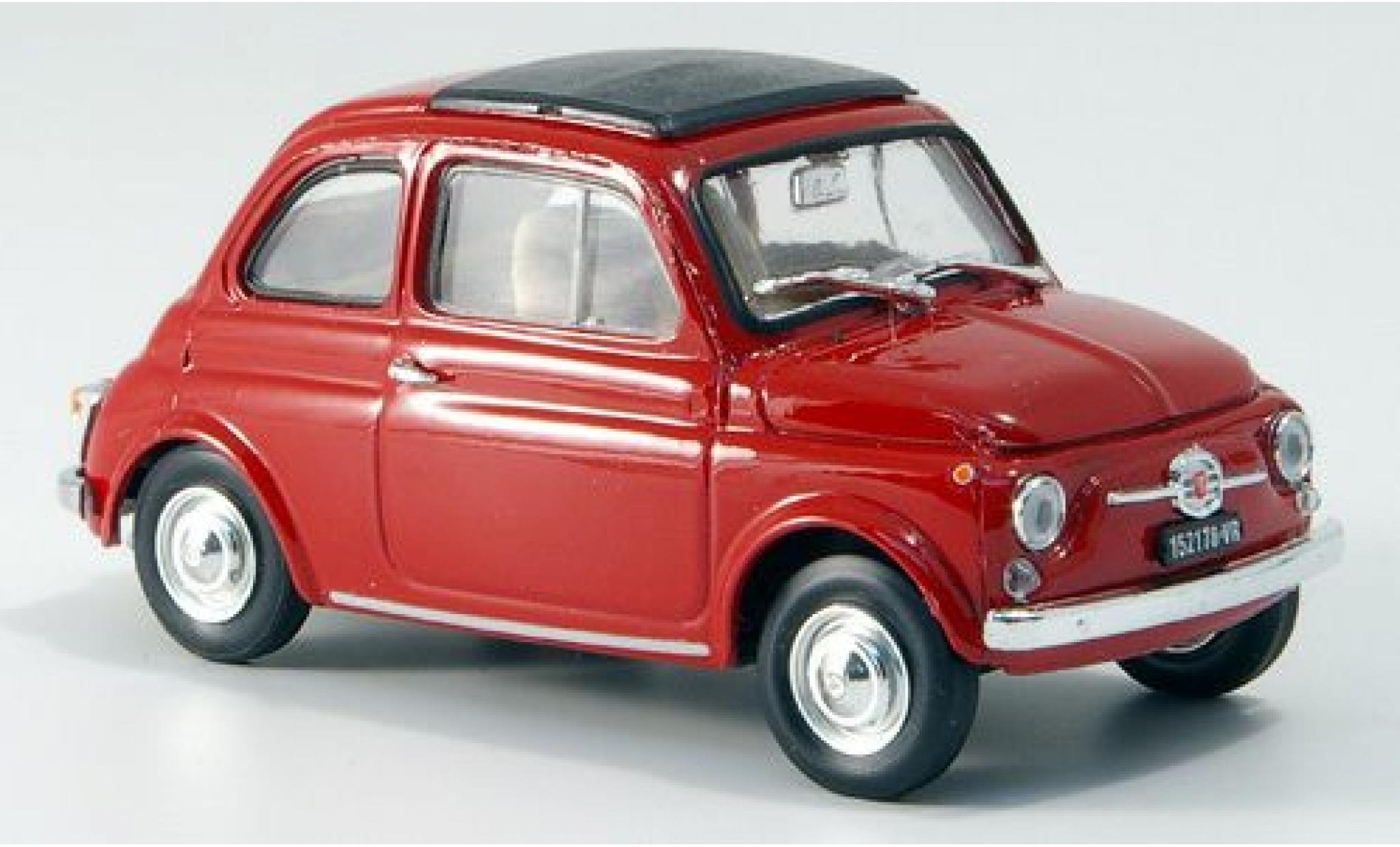 Fiat 500 1/43 Brumm F rosso 1965 modellino in miniatura