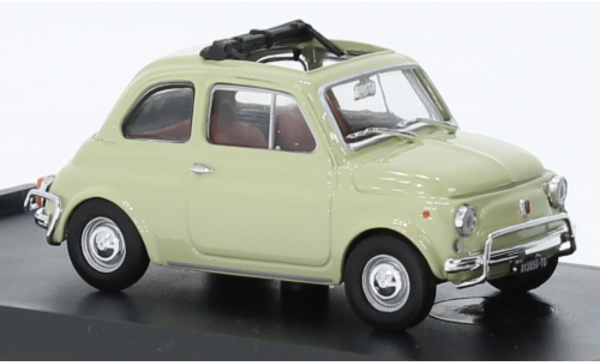 Fiat 500 1/43 Brumm L beige 1968 modellino in miniatura