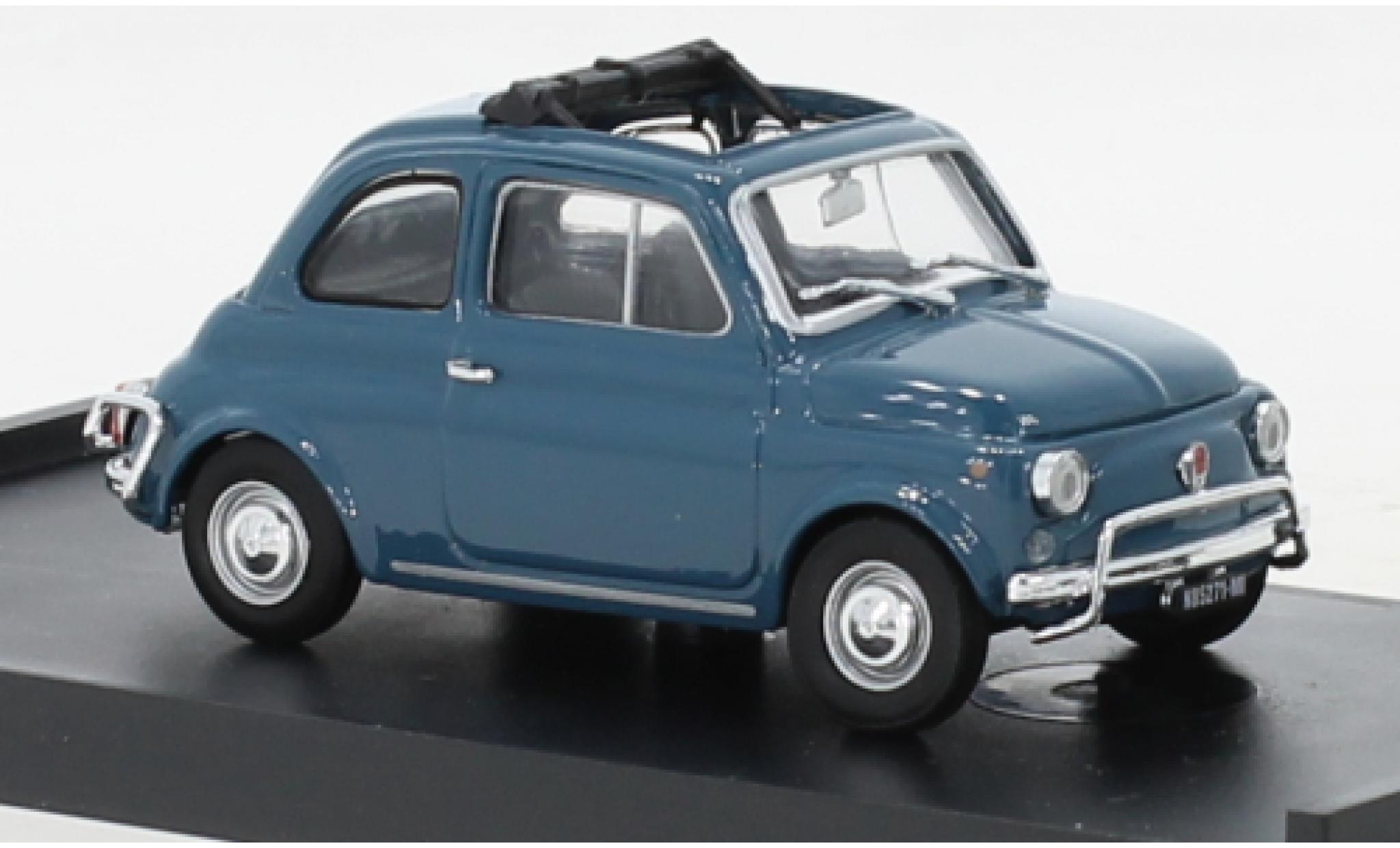 Fiat 500 1/43 Brumm L blu 1968 modellino in miniatura