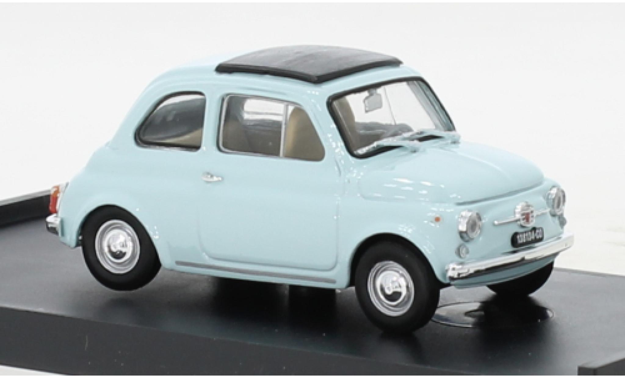 Fiat 500 1/43 Brumm F blu clair 1965 modellino in miniatura