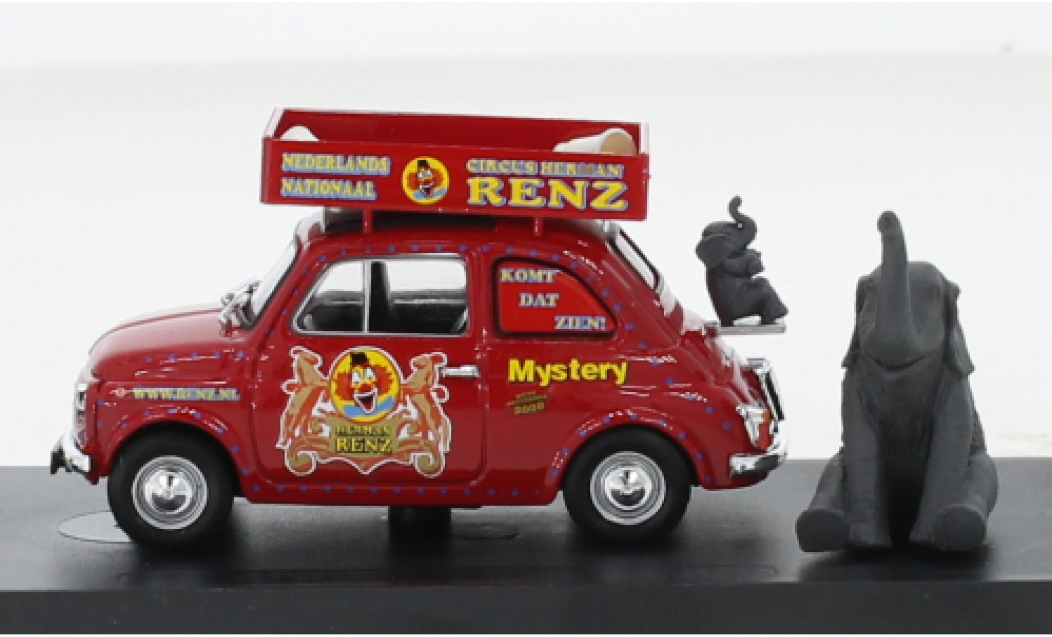 Fiat 500 1/43 Brumm R Circque Renz (NL) 1972 modellino in miniatura