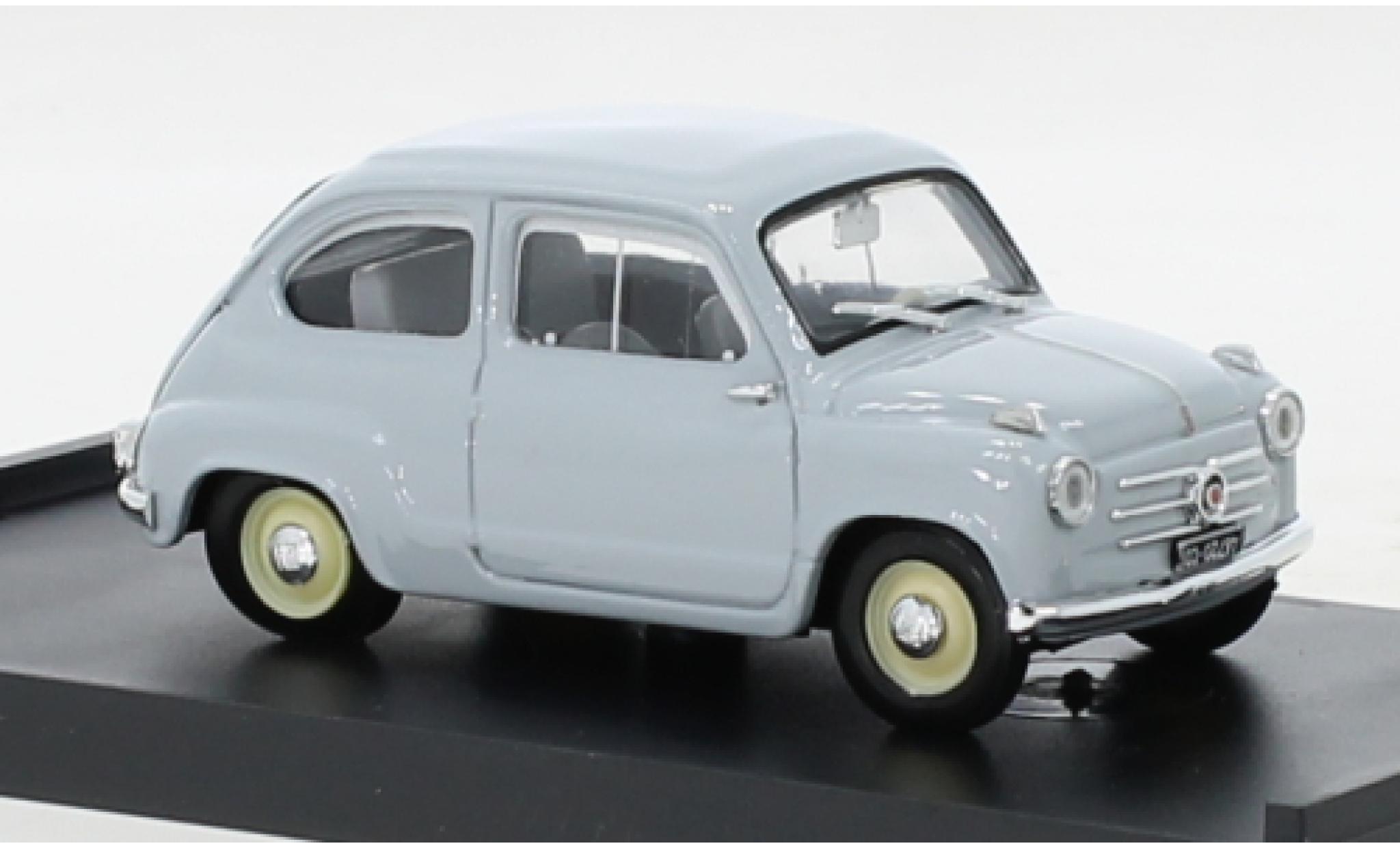 Fiat 600 1/43 Brumm Berlina Serie 1 grigio 1955 modellino in miniatura