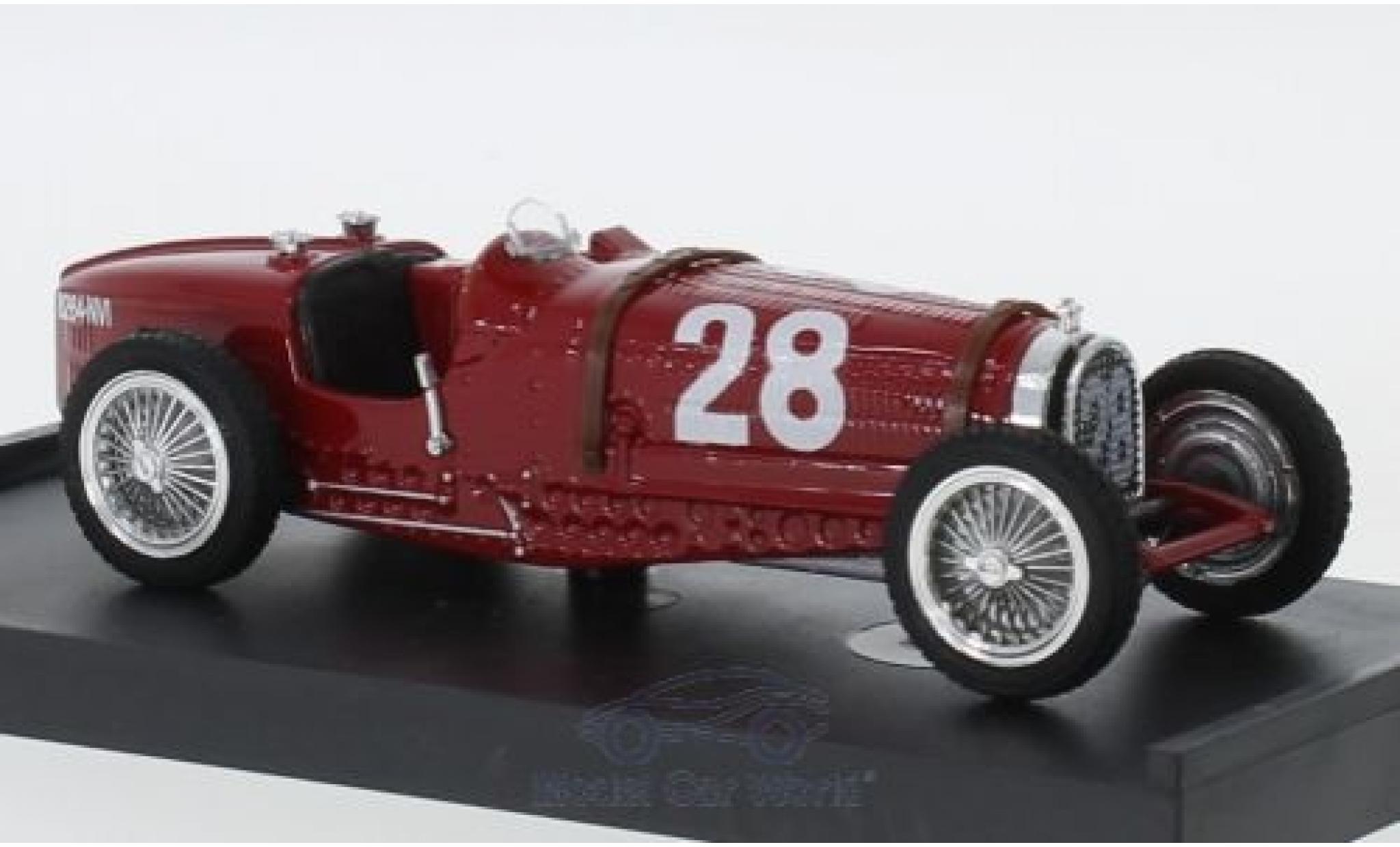 Bugatti Type 59 1/43 Brumm No.28 Formel 1 GP Monaco 1934 T.Nuvolari modellino in miniatura