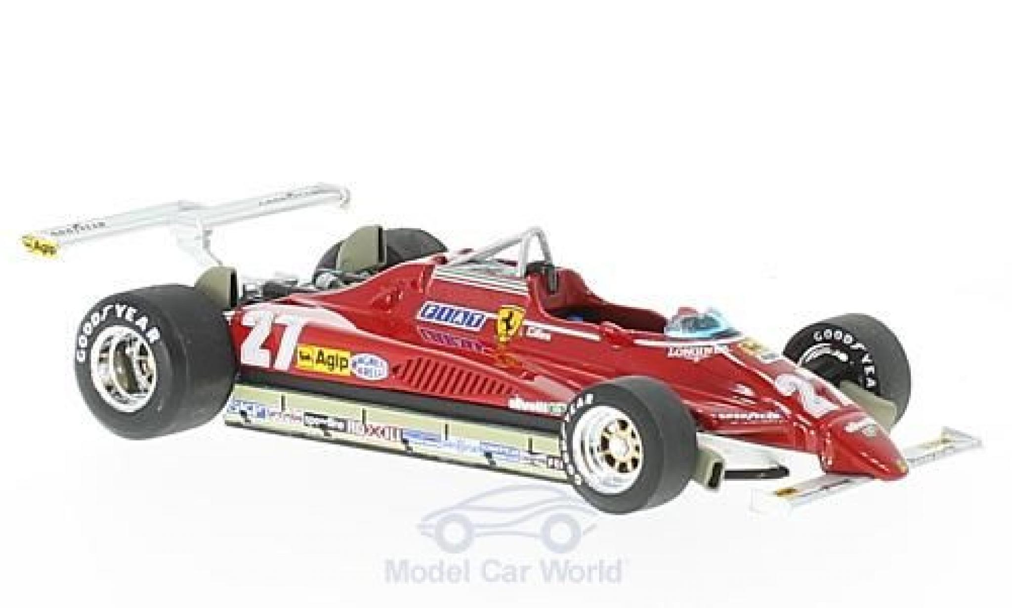Ferrari 126 1/43 Brumm C2 Turbo No.27 Formel 1 GP Long Beach 1982 G.Villeneuve modellino in miniatura