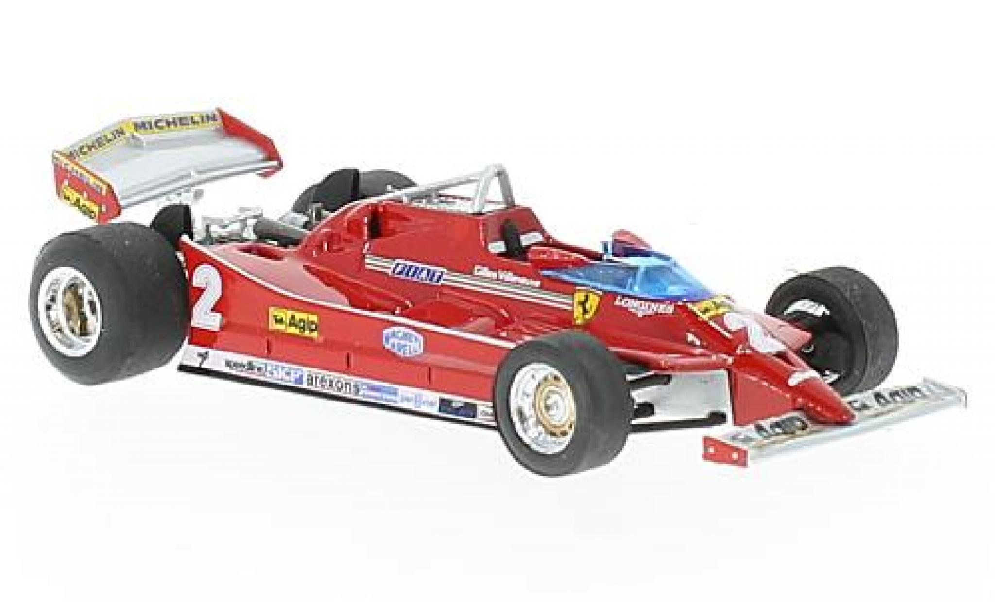 Ferrari 126 1/43 Brumm C turbo No.2 Formel 1 GP Italien 1980 G.Villeneuve modellino in miniatura