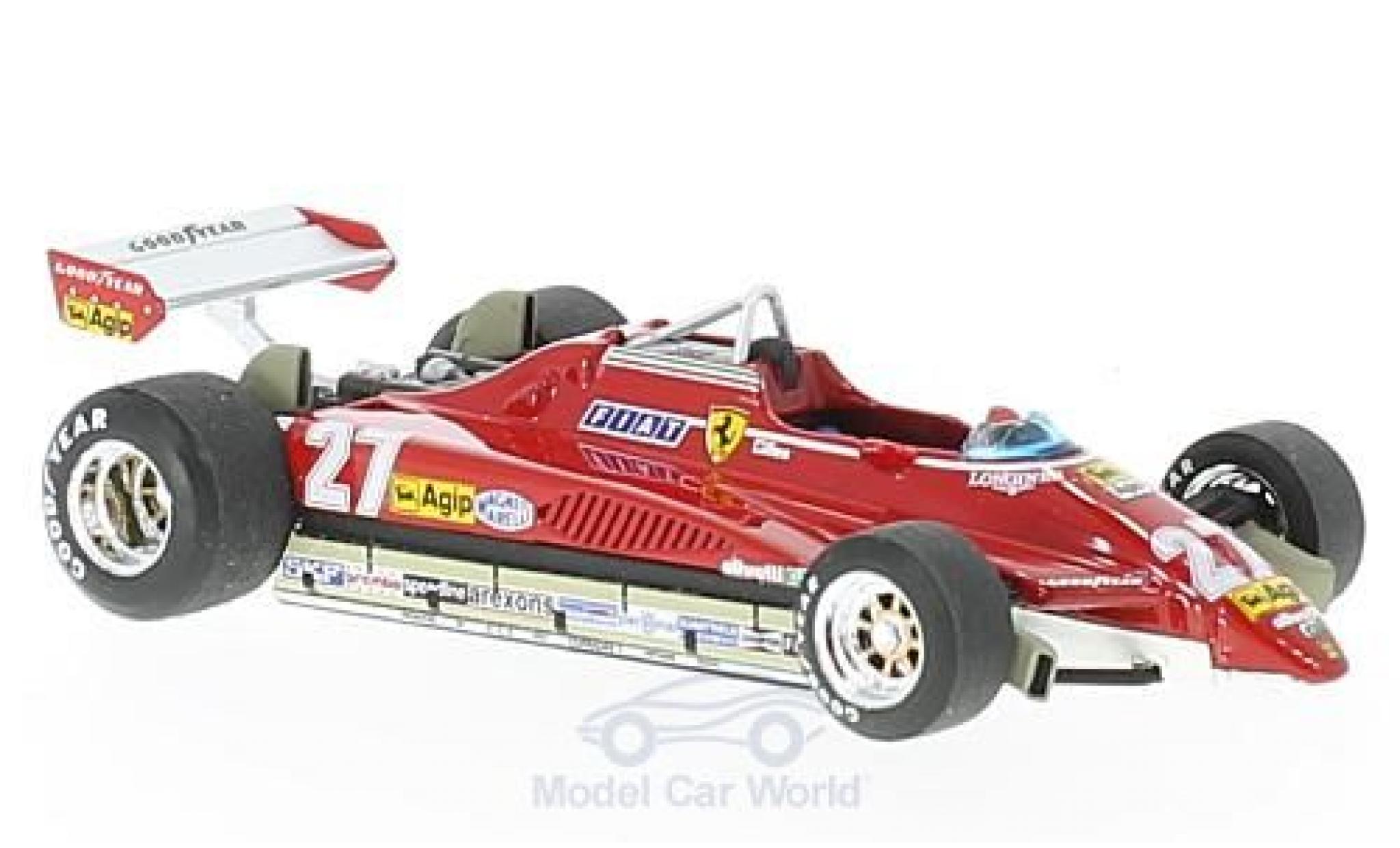 Ferrari 126 1982 1/43 Brumm C2 turbo No.27 Formel 1 GP Brasilien 1982 G.Villeneuve modellino in miniatura
