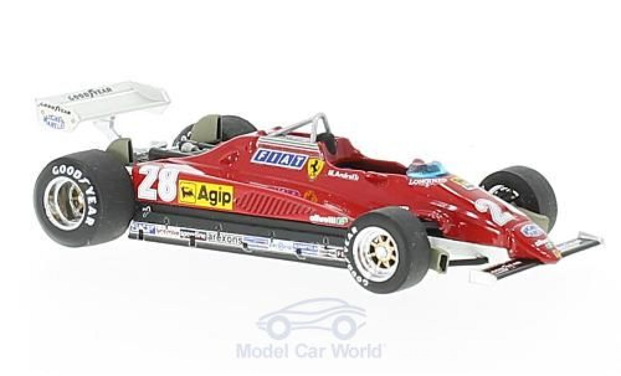 Ferrari 126 1982 1/43 Brumm C2 turbo No.28 Formel 1 GP Italien 1982 M.Andretti modellino in miniatura