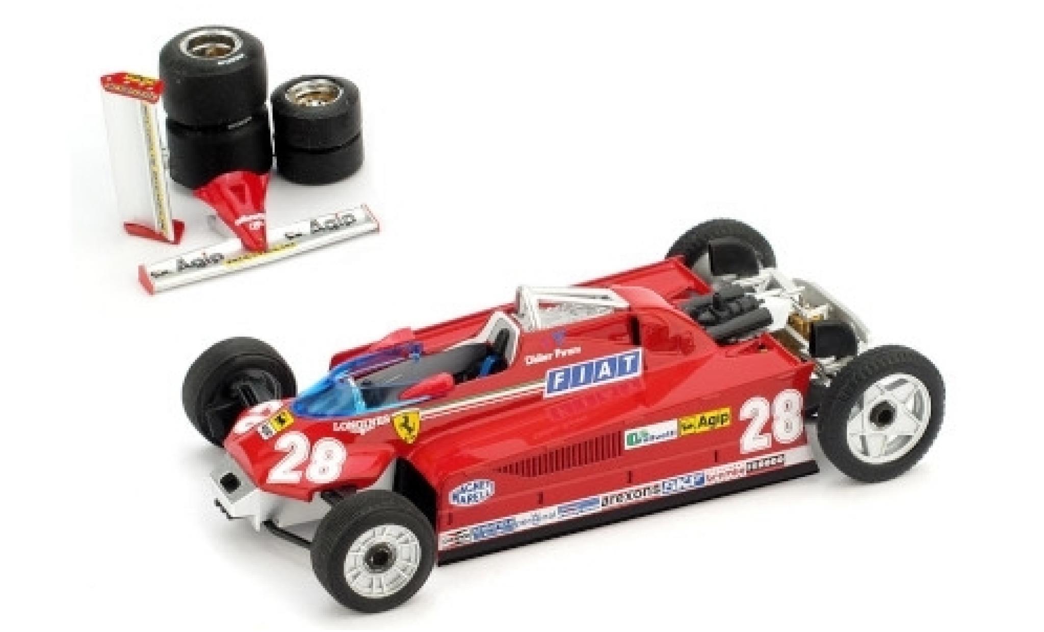 Ferrari 126 1/43 Brumm CK Turbo No.28 Scuderia Formel 1 GP Monaco 1981 Transportversion D.Pironi modellino in miniatura