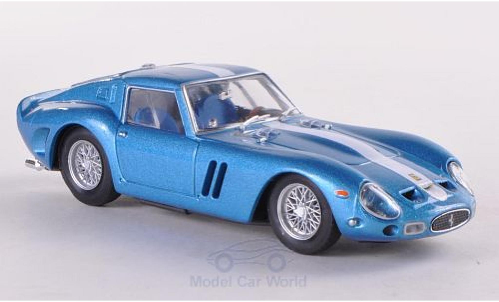Ferrari 250 GTO 1/43 Brumm GTO metallico blu/Dekor 1962 Chinetti Motors modellino in miniatura