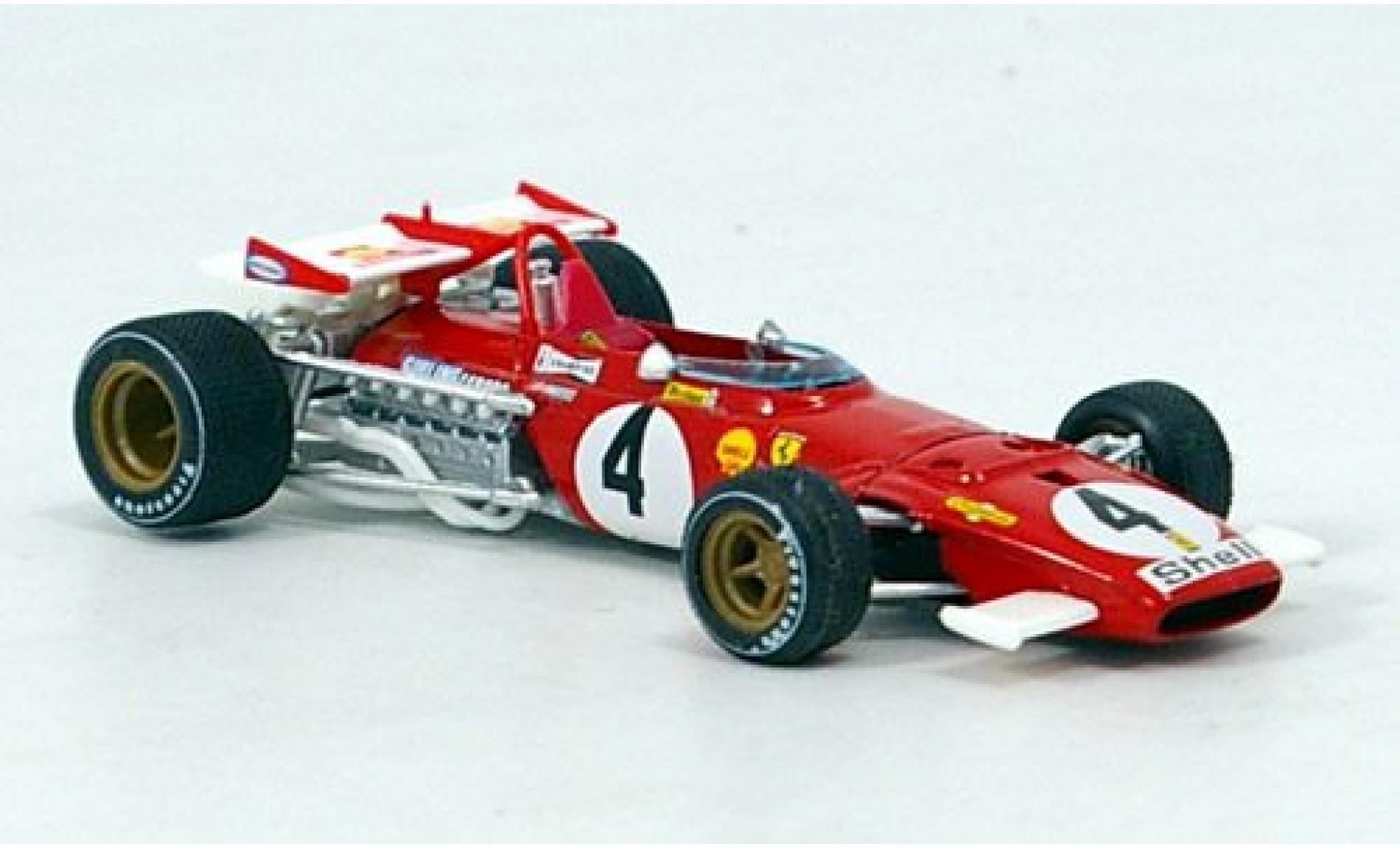 Ferrari 312 1/43 Brumm B No.4 Formel 1 GP Italien 1970 C.Regazzoni modellino in miniatura
