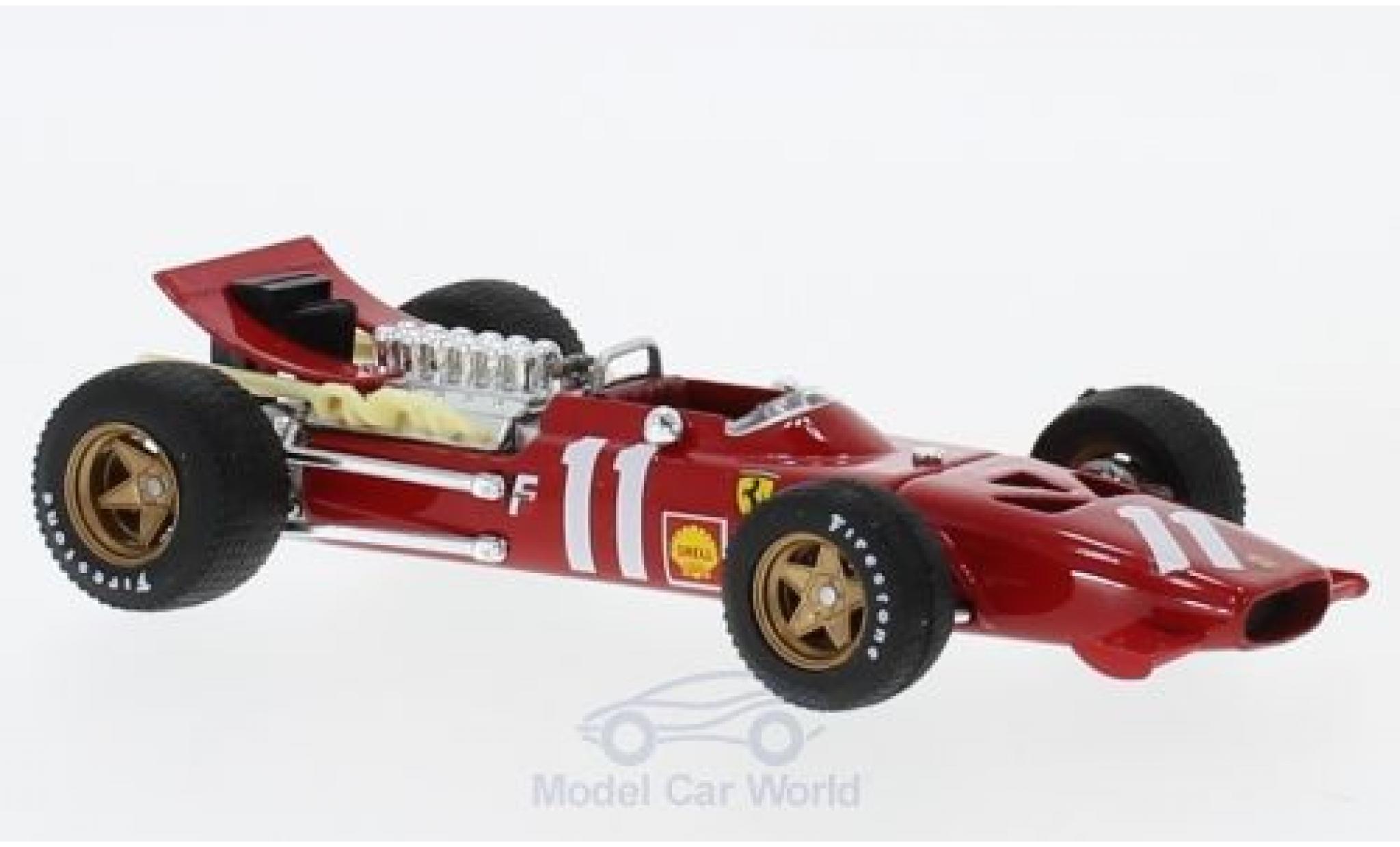 Ferrari 312 P 1/43 Brumm F1 No.11 Formel 1 GP Monte Carlo 1969 C.Amon modellino in miniatura