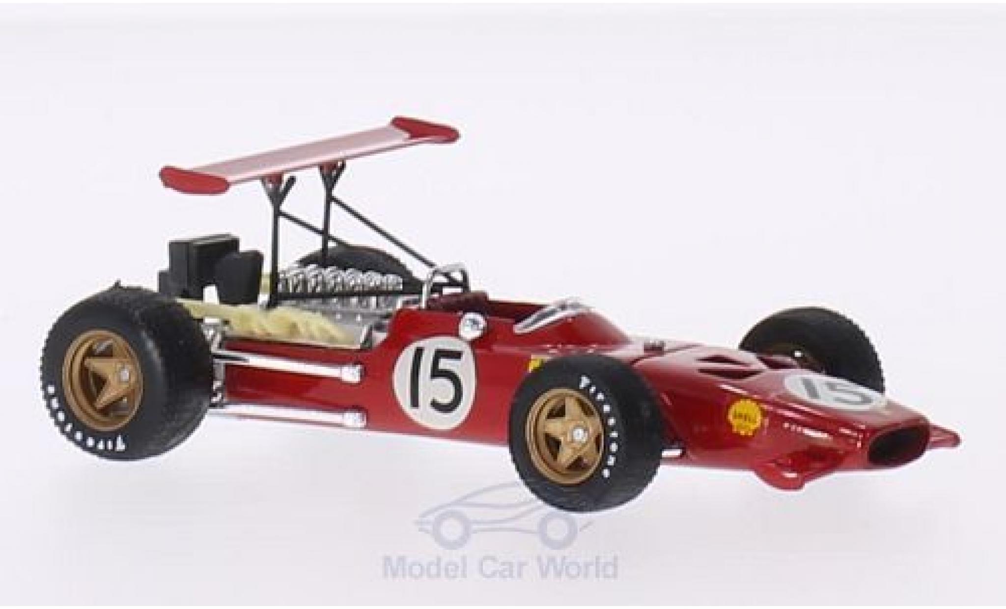 Ferrari 312 1/43 Brumm F1 No.15 Scuderia Formel 1 GP Spanien 1969 C.Amon modellino in miniatura