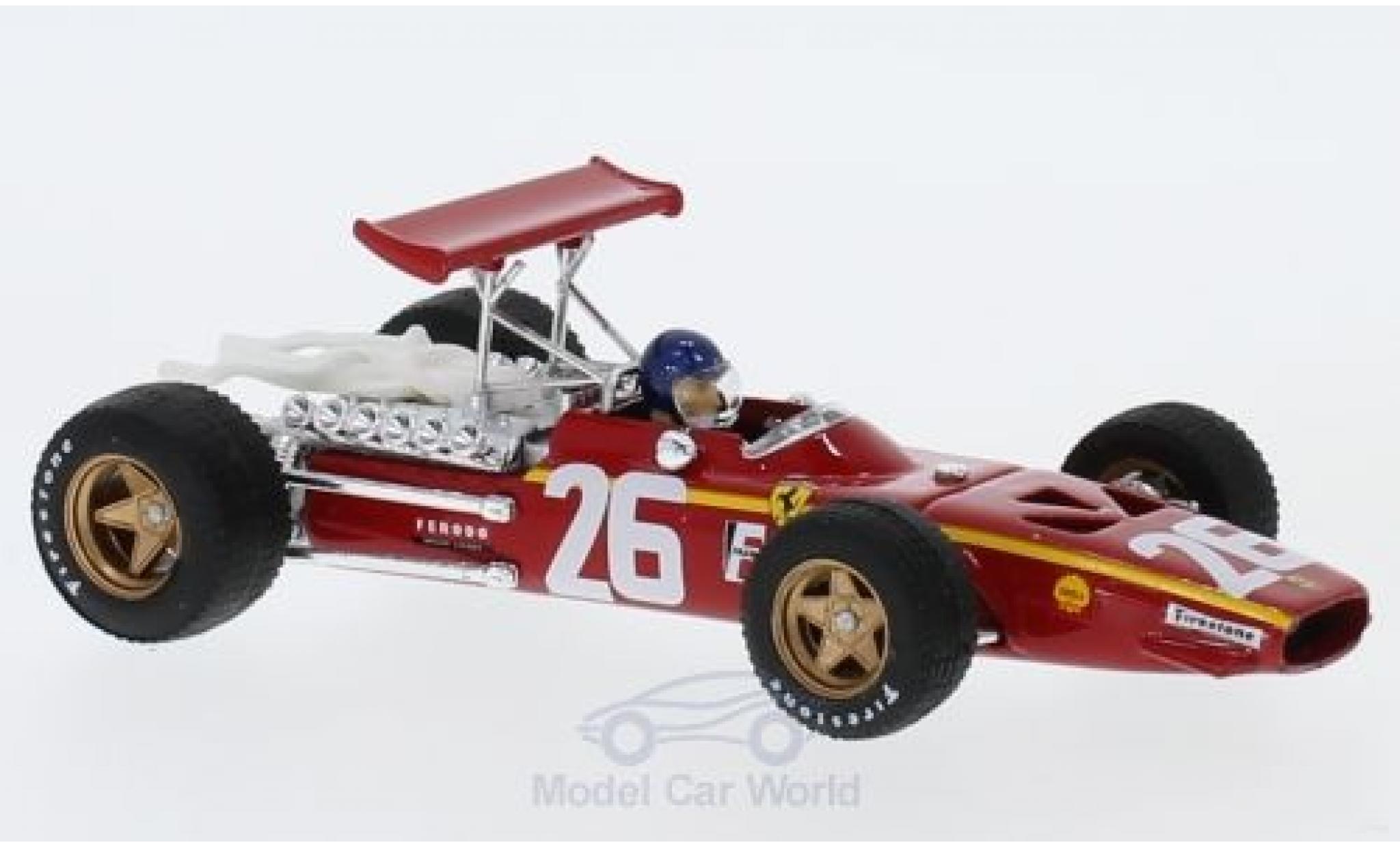Ferrari 312 P 1/43 Brumm F1 No.26 Formel 1 GP Frankreich 1968 mit Fahrer J.Ickx modellino in miniatura