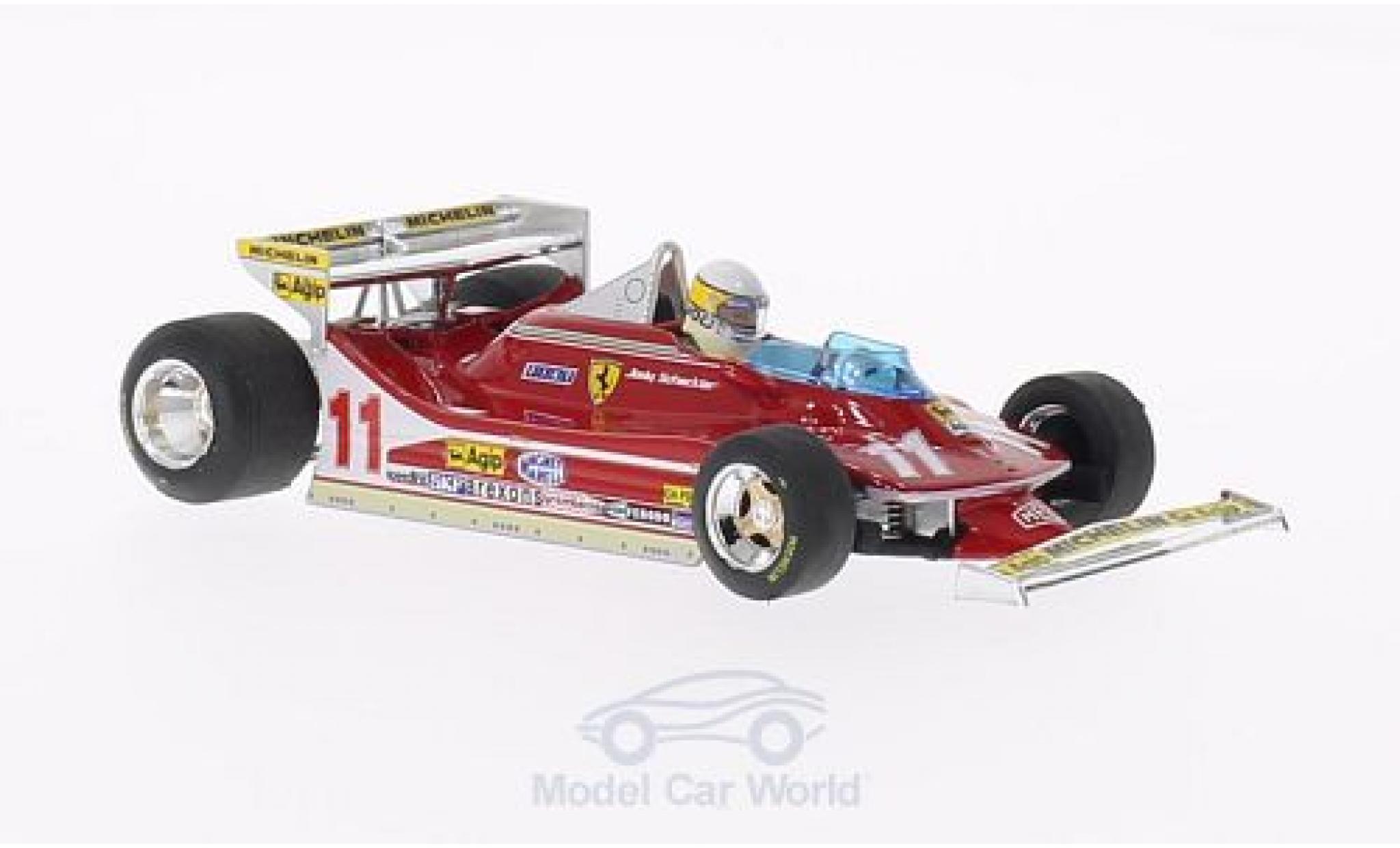 Ferrari 312 T4 1/43 Brumm T4 No.11 GP Monaco 1979 J.Scheckter modellino in miniatura