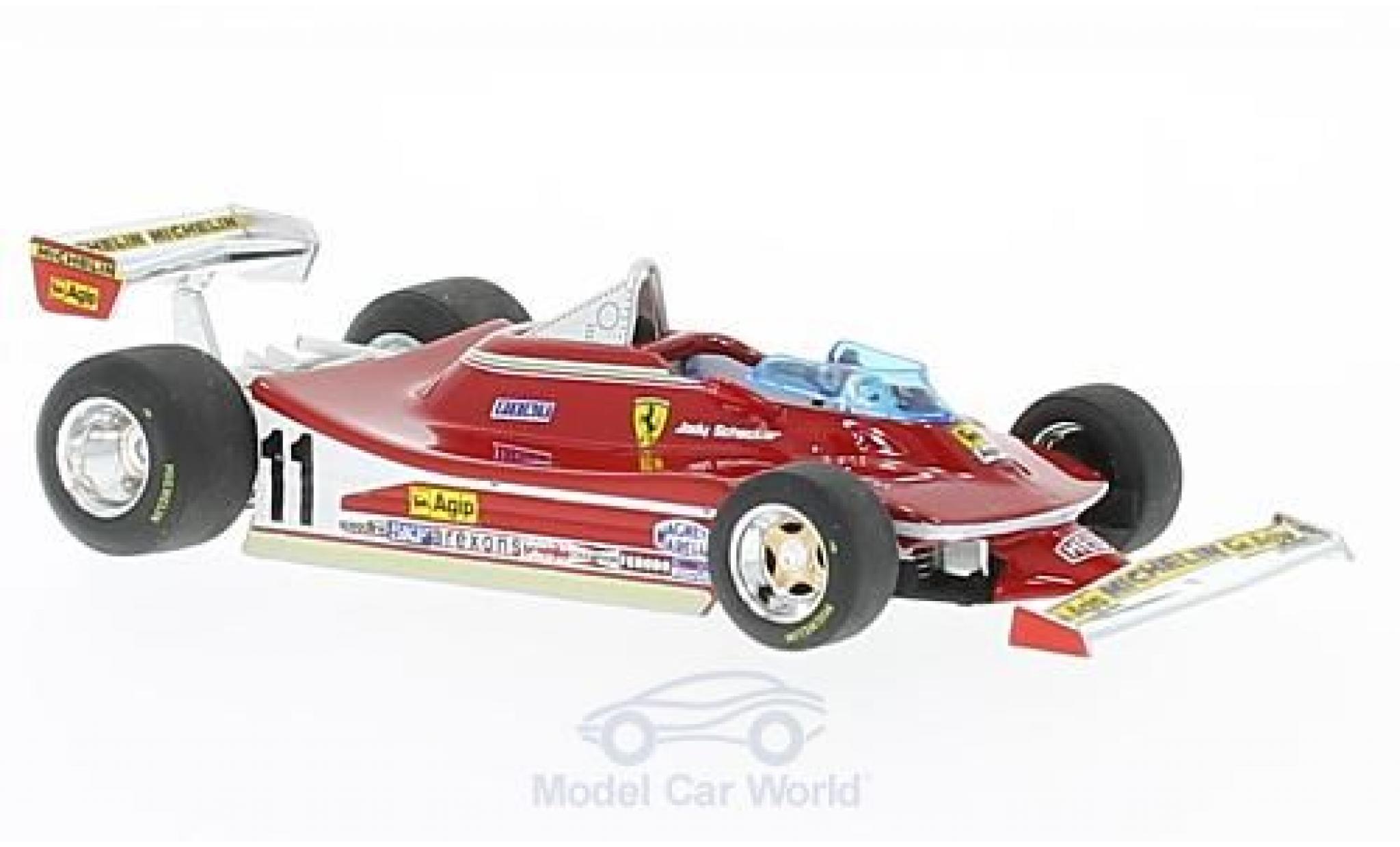 Ferrari 312 1/43 Brumm T4 No.11 und 12 Formel 1 1979 Presentation Fiorano J.Scheckter/G.Villeneuve modellino in miniatura