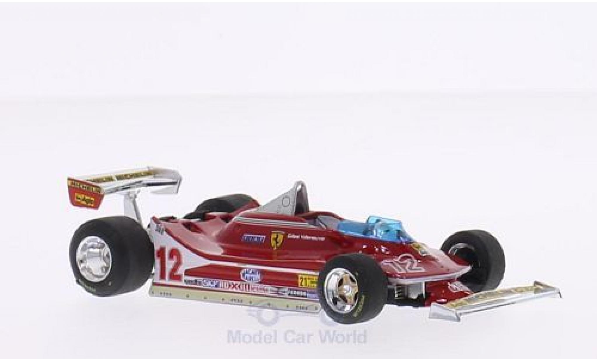 Ferrari 312 T4 1/43 Brumm T4 No.12 Scuderia Formel 1 GP USA West 1979 G.Villeneuve modellino in miniatura