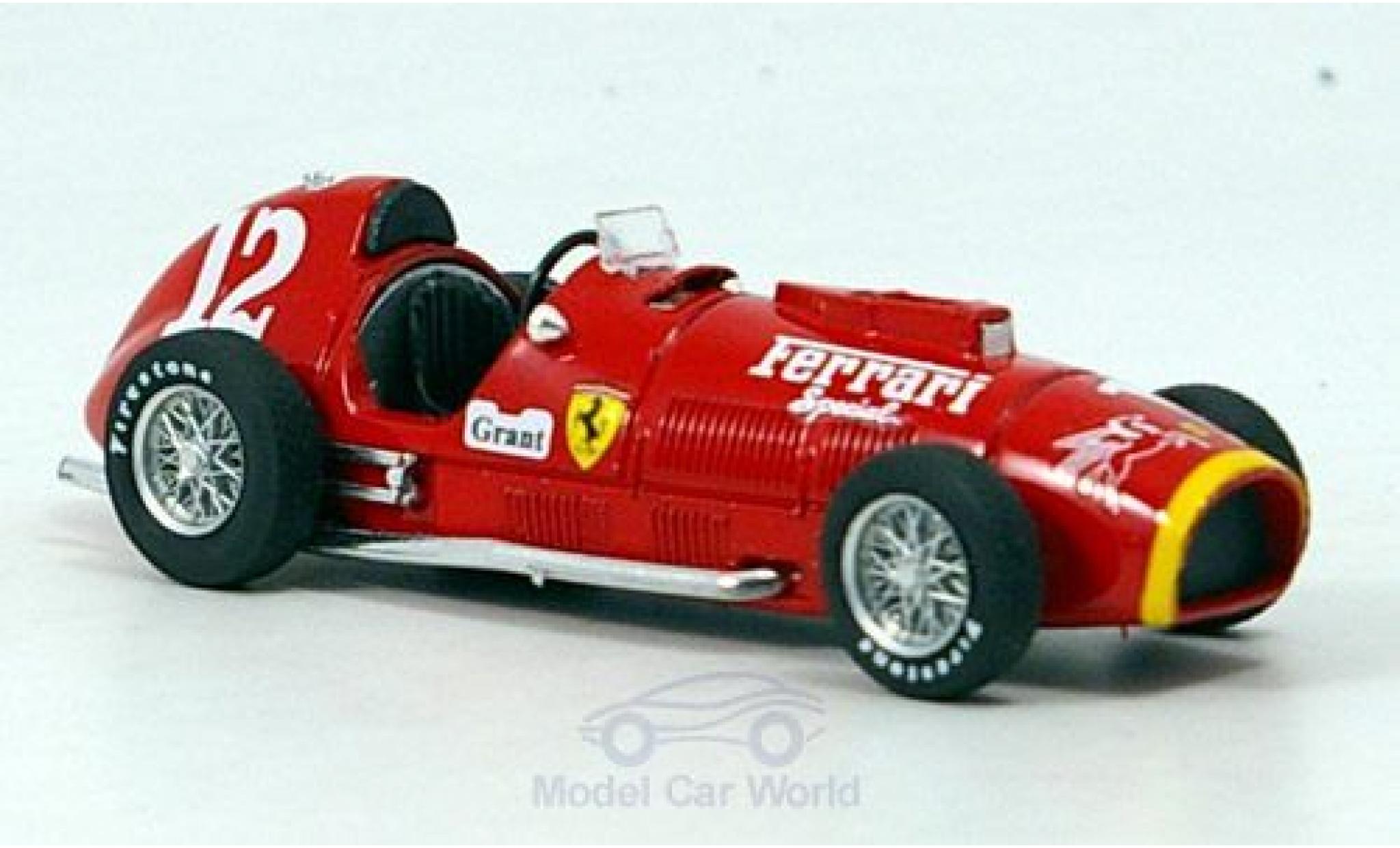 Ferrari 375 1/43 Brumm No.12 Indianapolis 1952 Rookie Test A.Ascari modellino in miniatura
