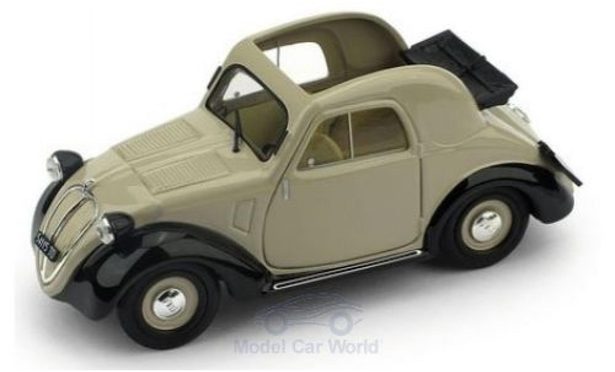 Fiat 500 1/43 Brumm A 1.Serie beige/nero 1936 modellino in miniatura