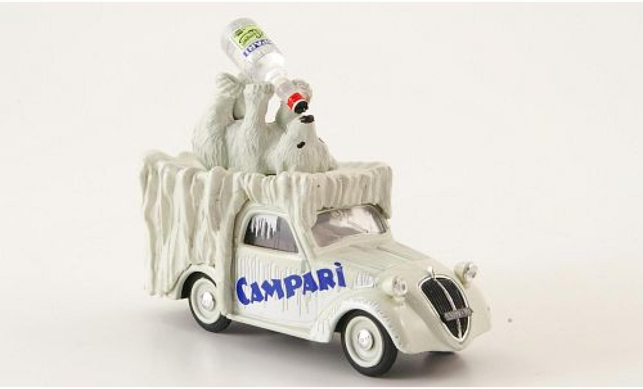 Fiat 500 1/43 Brumm B Furgoncino Campari 1950 avec figurine sans Vitrine modellino in miniatura