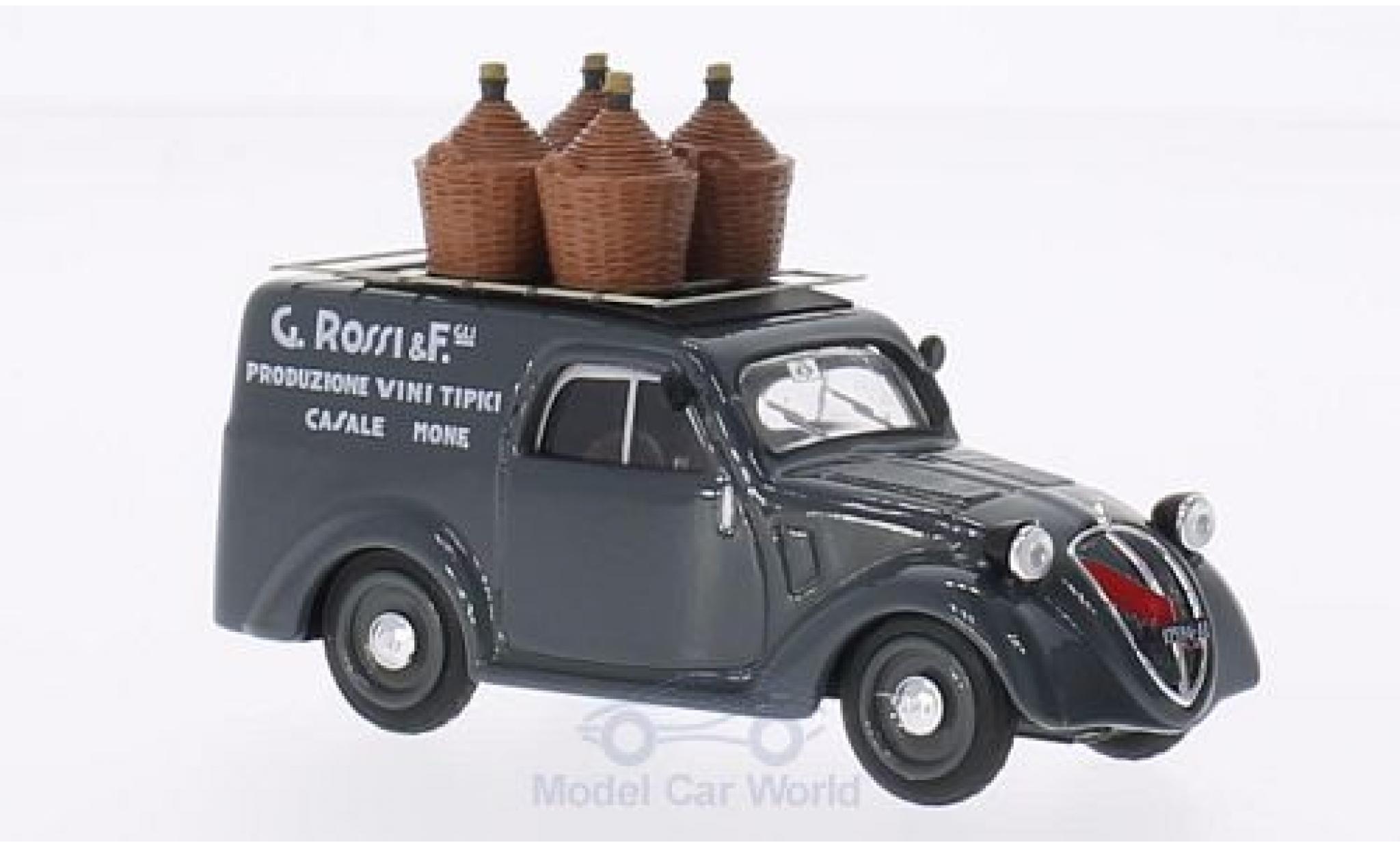 Fiat 500 1/43 Brumm B Furgone G.Rossi & Figli 1950 modellino in miniatura