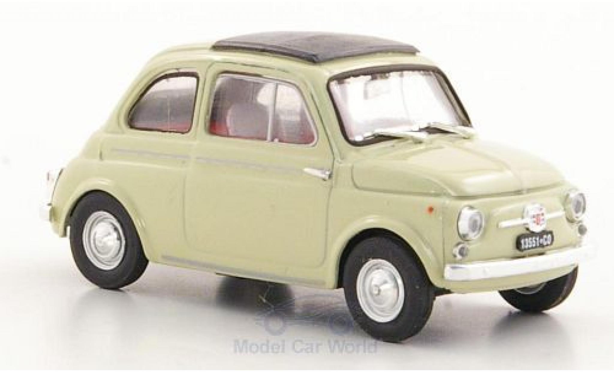 Fiat 500 1/43 Brumm D beige 1960 modellino in miniatura