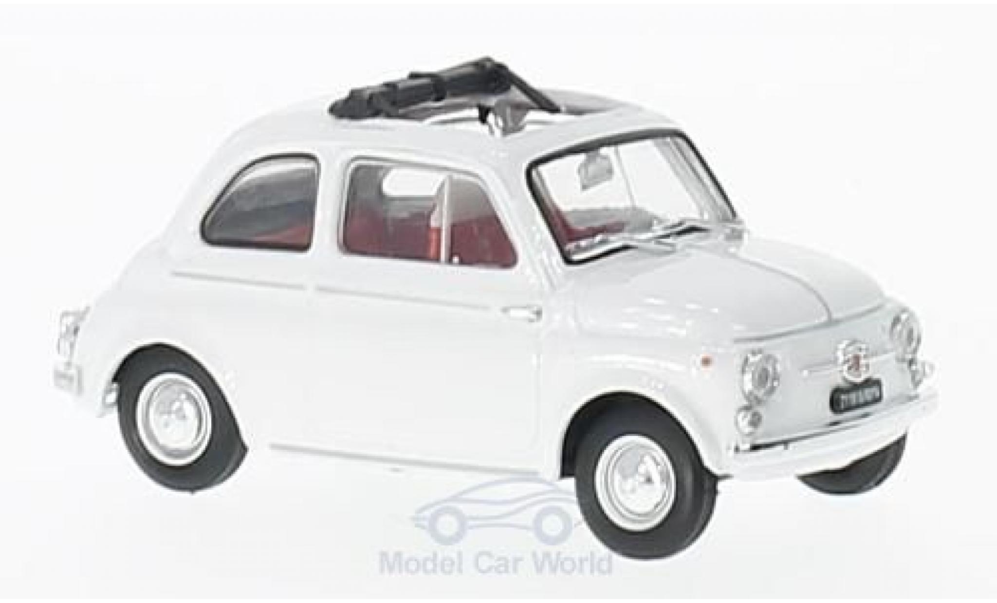 Fiat 500 1/43 Brumm D bianco 1960 modellino in miniatura