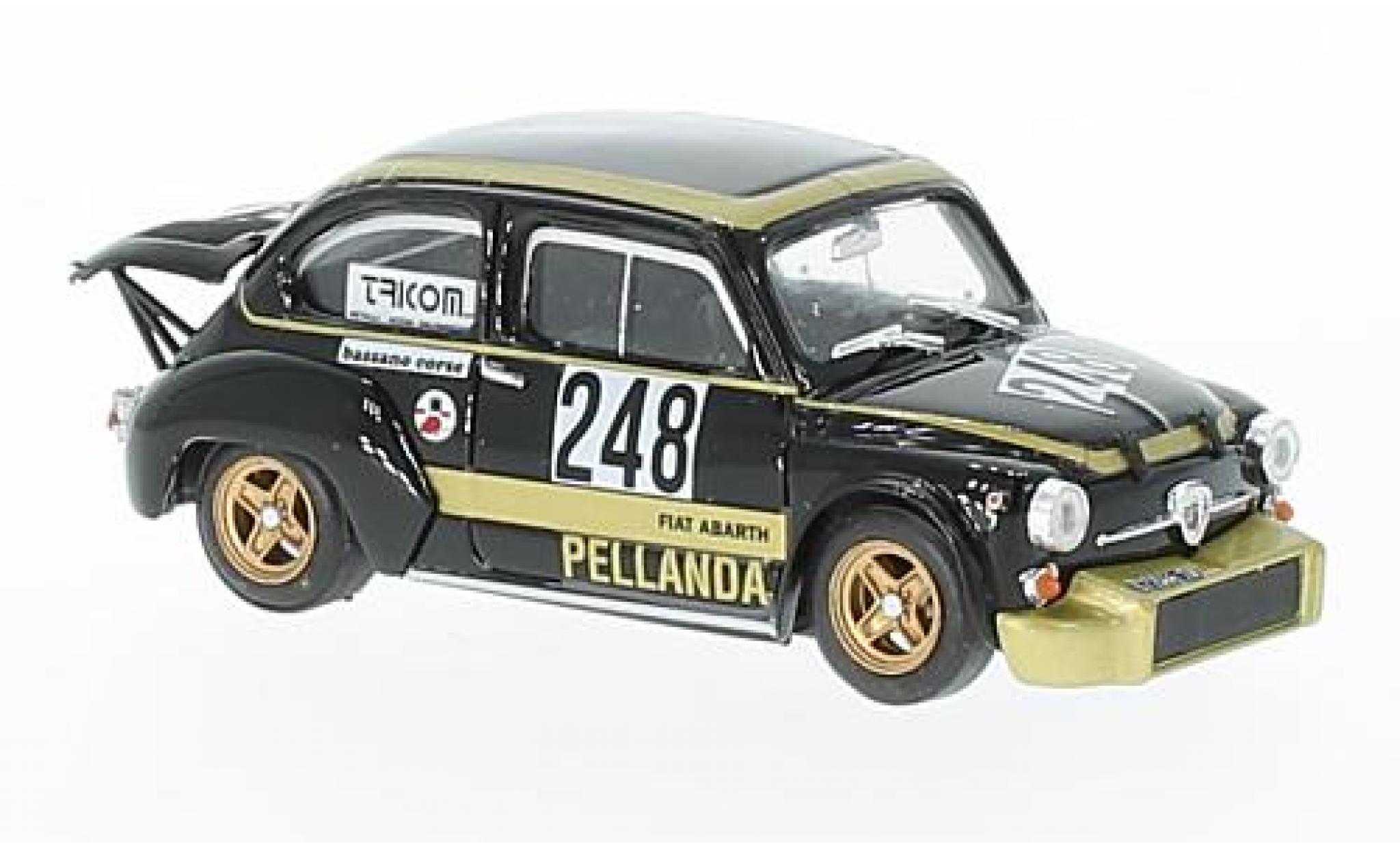 Fiat Abarth 1000 1/43 Brumm No.248 Rally Trento - Bondone 1976 G.Chivacci modellino in miniatura