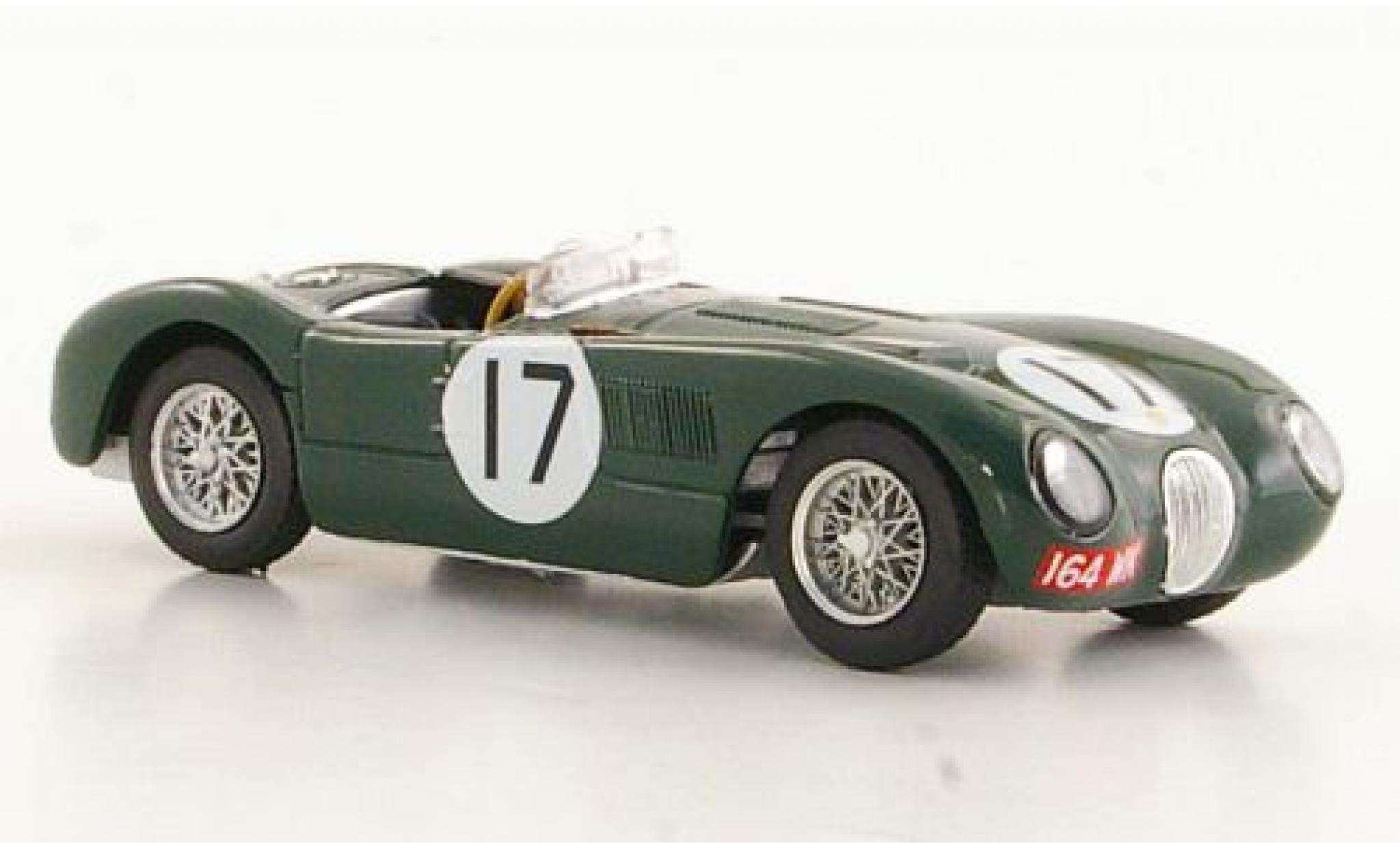 Jaguar C-Type 1/43 Brumm RHD No.17 24h Le Mans 1953 Moss Collection P.Walker/S.Moss modellino in miniatura