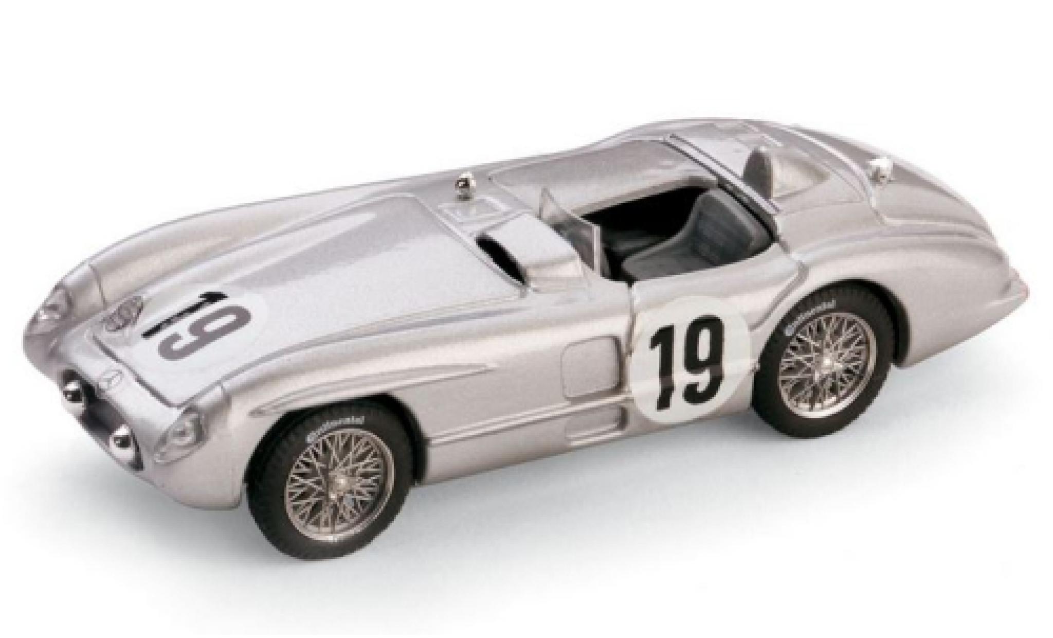 Mercedes 300 1/43 Brumm SLR No.19 24h Le Mans 1955 Moss Collection J.M.Fangio/S.Moss modellino in miniatura