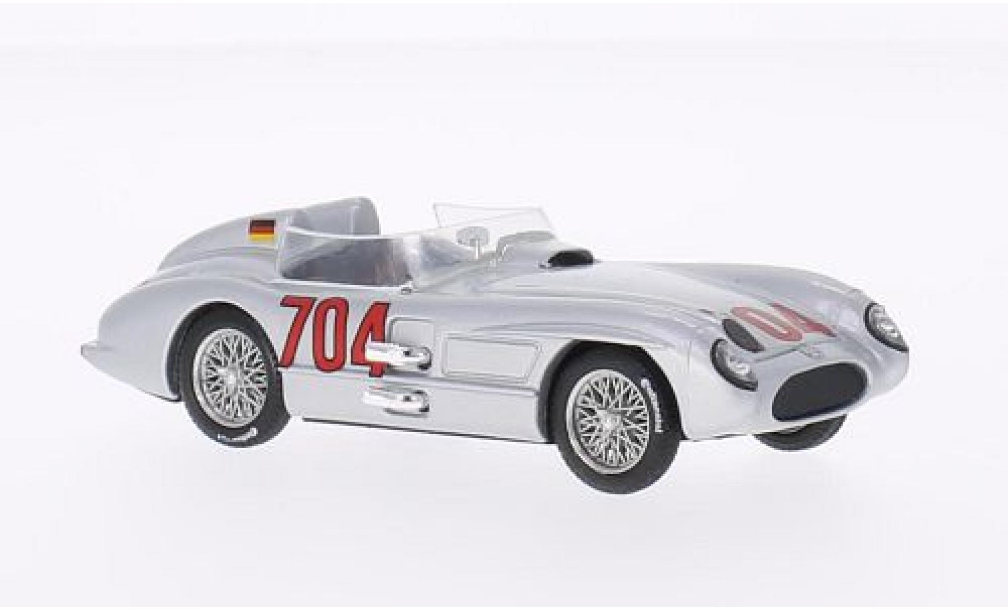 Mercedes 300 1/43 Brumm SLR No.704 Mille Miglia 1955 H.Hermann modellino in miniatura