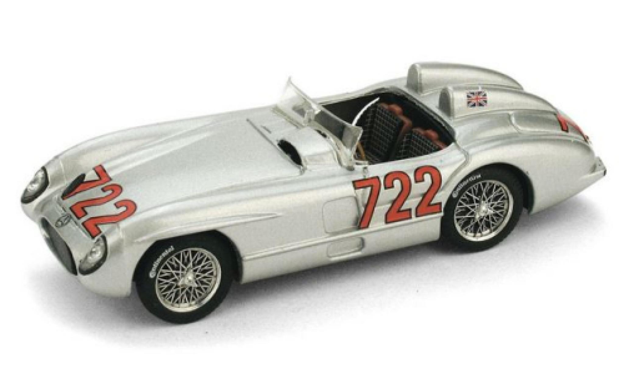 Mercedes 300 1/43 Brumm SLR No.722 Mille Miglia 1955 S.Moss/D.Jenkinson modellino in miniatura
