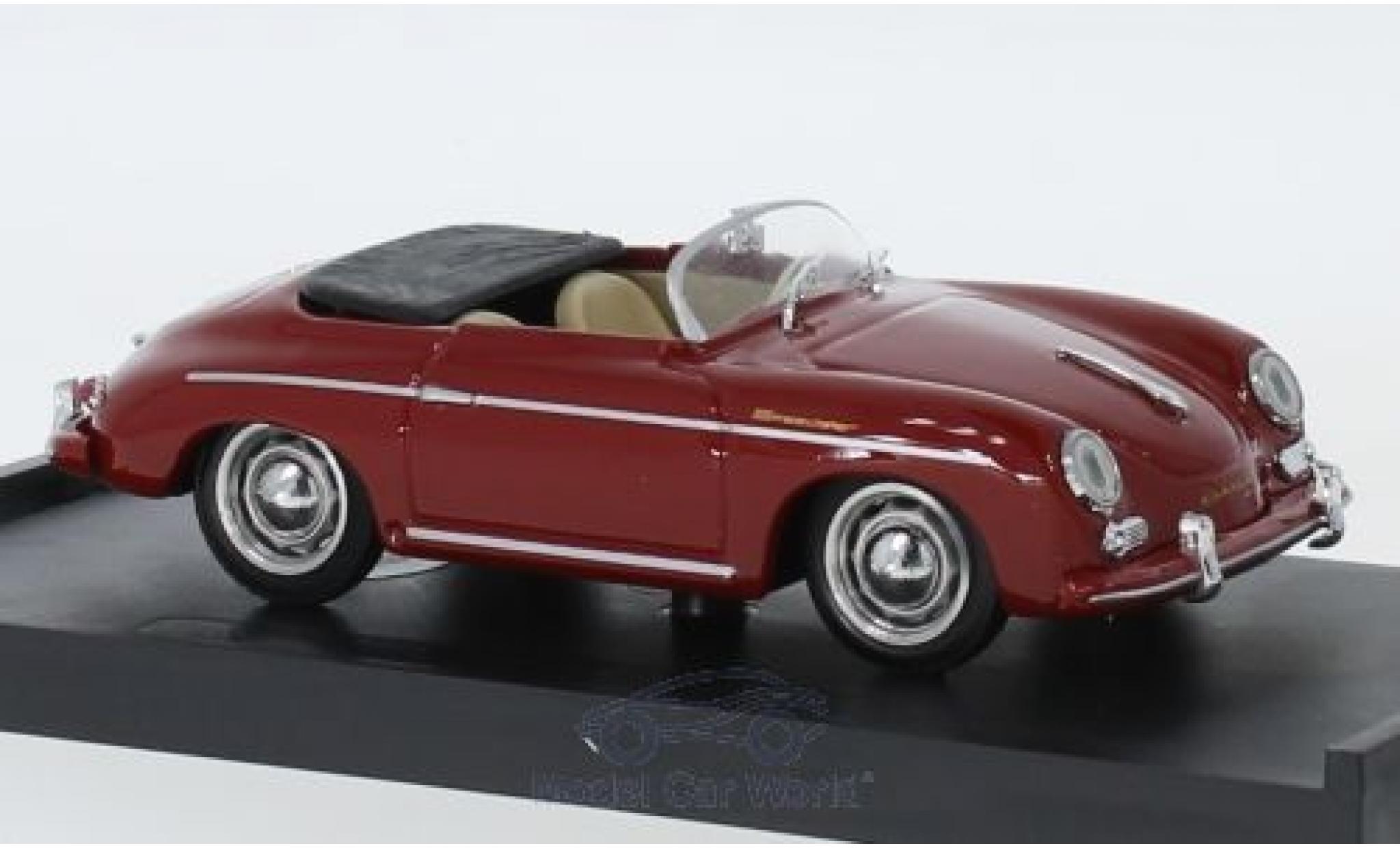 Porsche 356 1/43 Brumm Speedster rosso 1952 modellino in miniatura