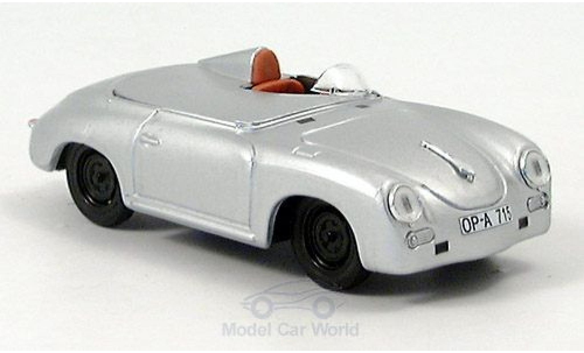 Porsche 356 1/43 Brumm Speedster Monza 1957 Rekordfahrzeug R.Goetze/R.von Frankenberg modellino in miniatura