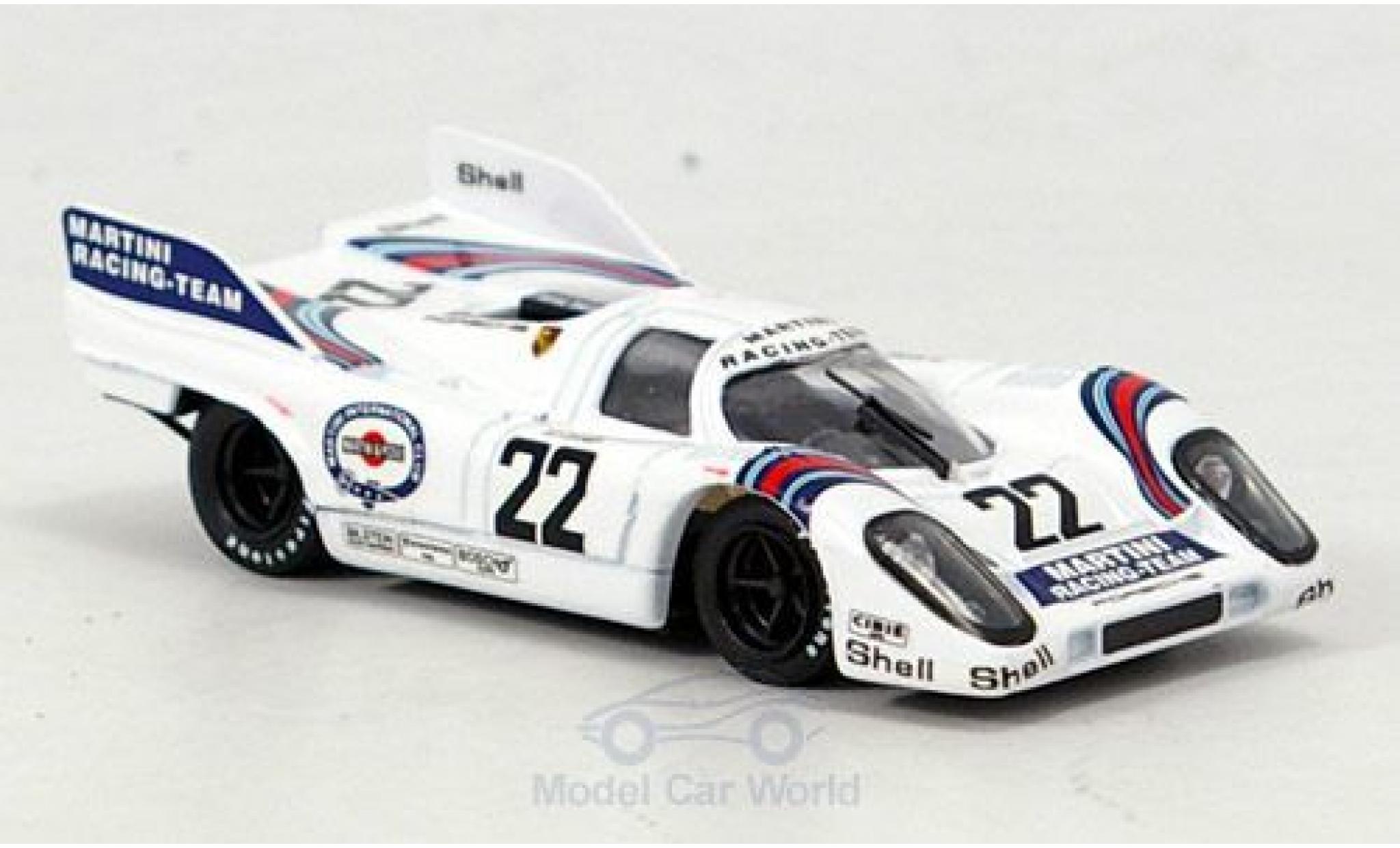 Porsche 917 1971 1/43 Brumm No.22 Scuderia Martini Racing Martini 24h Le Mans 1971 H.Marko/G.van Lennep modellino in miniatura