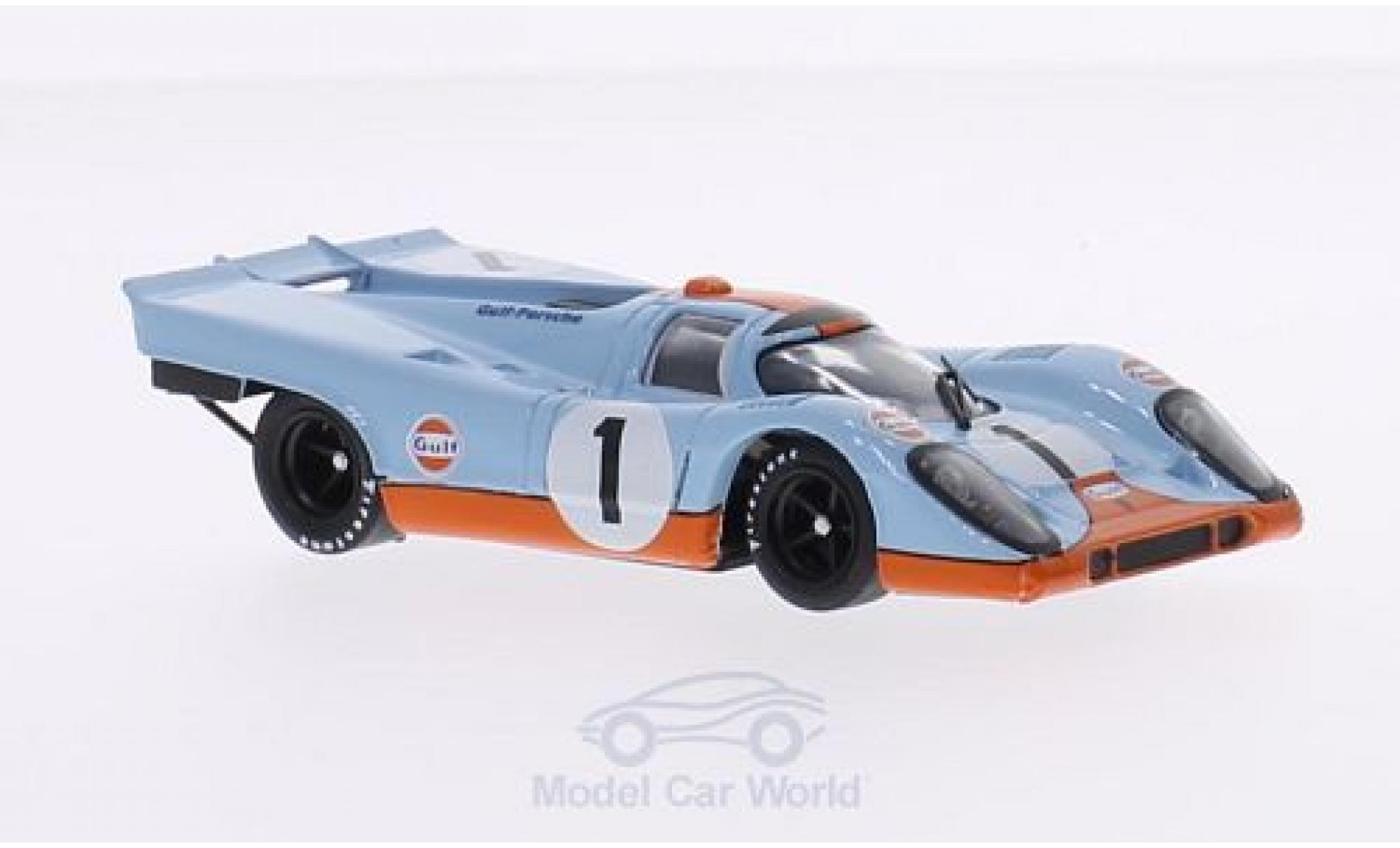 Porsche 917 1971 1/43 Brumm K No.1 Scuderia JWA-Gulf Team Gulf 24h Daytona 1971 J.Siffert/D.Bell modellino in miniatura