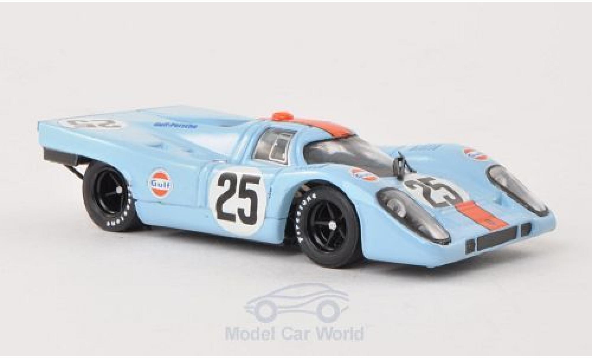 Porsche 917 1970 1/43 Brumm K No.25 JWA Gulf 1000km Spa 1970 Rodriguez modellino in miniatura