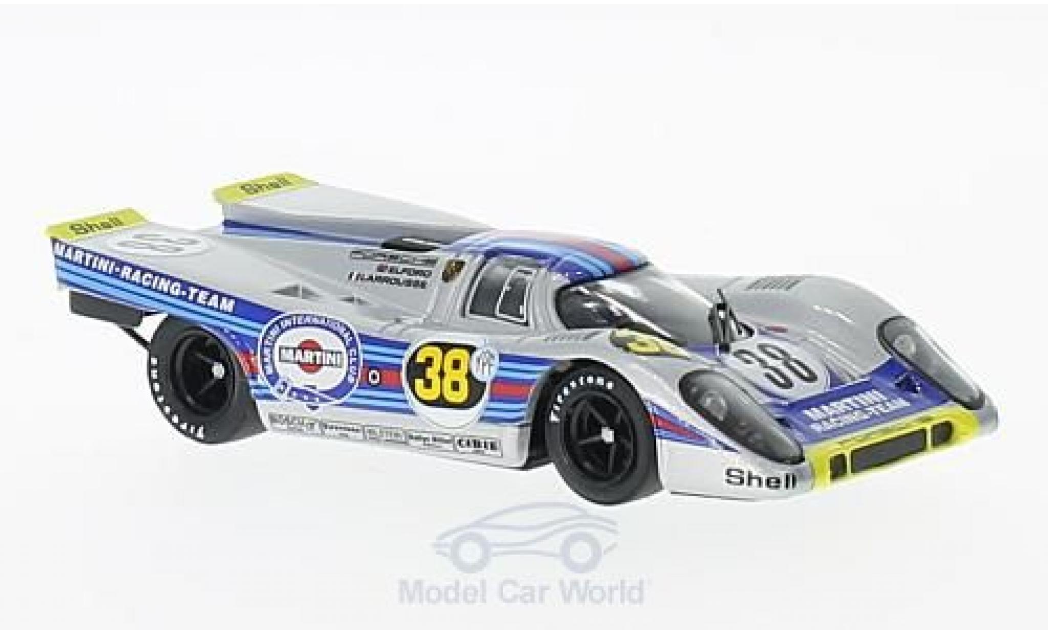 Porsche 917 1971 1/43 Brumm K No.38 Martini Racing Team Martini 1000 Km Buenos Aires 1971 V.Elford/G.Larrousse modellino in miniatura