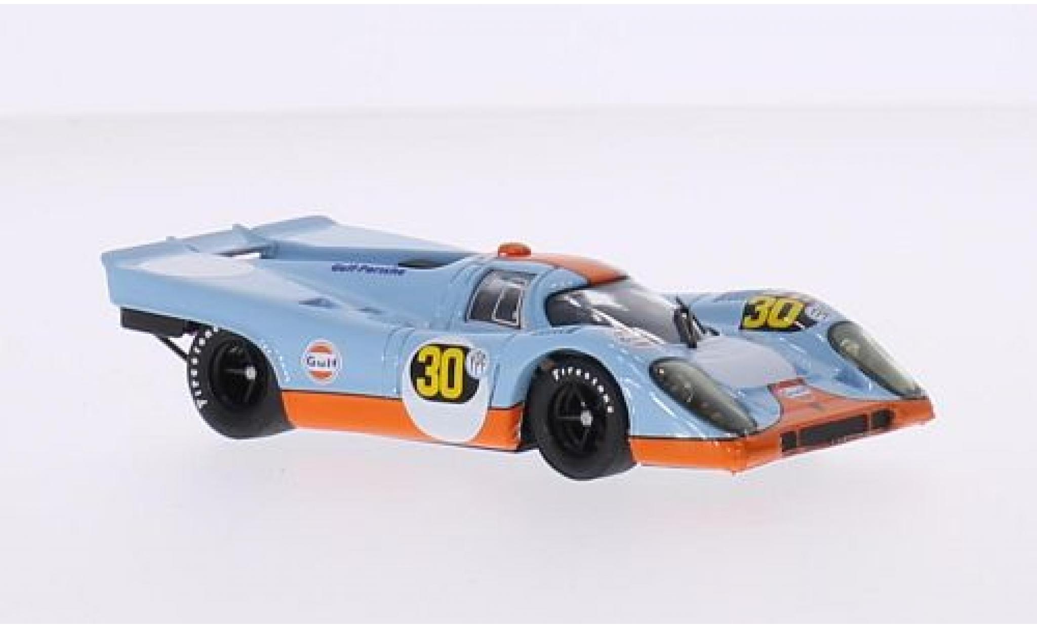 Porsche 917 1971 1/43 Brumm K RHD No.30 JWA Gulf- Gulf 1000 Km Buenos Aires 1971 J.Siffert/D.Bell modellino in miniatura