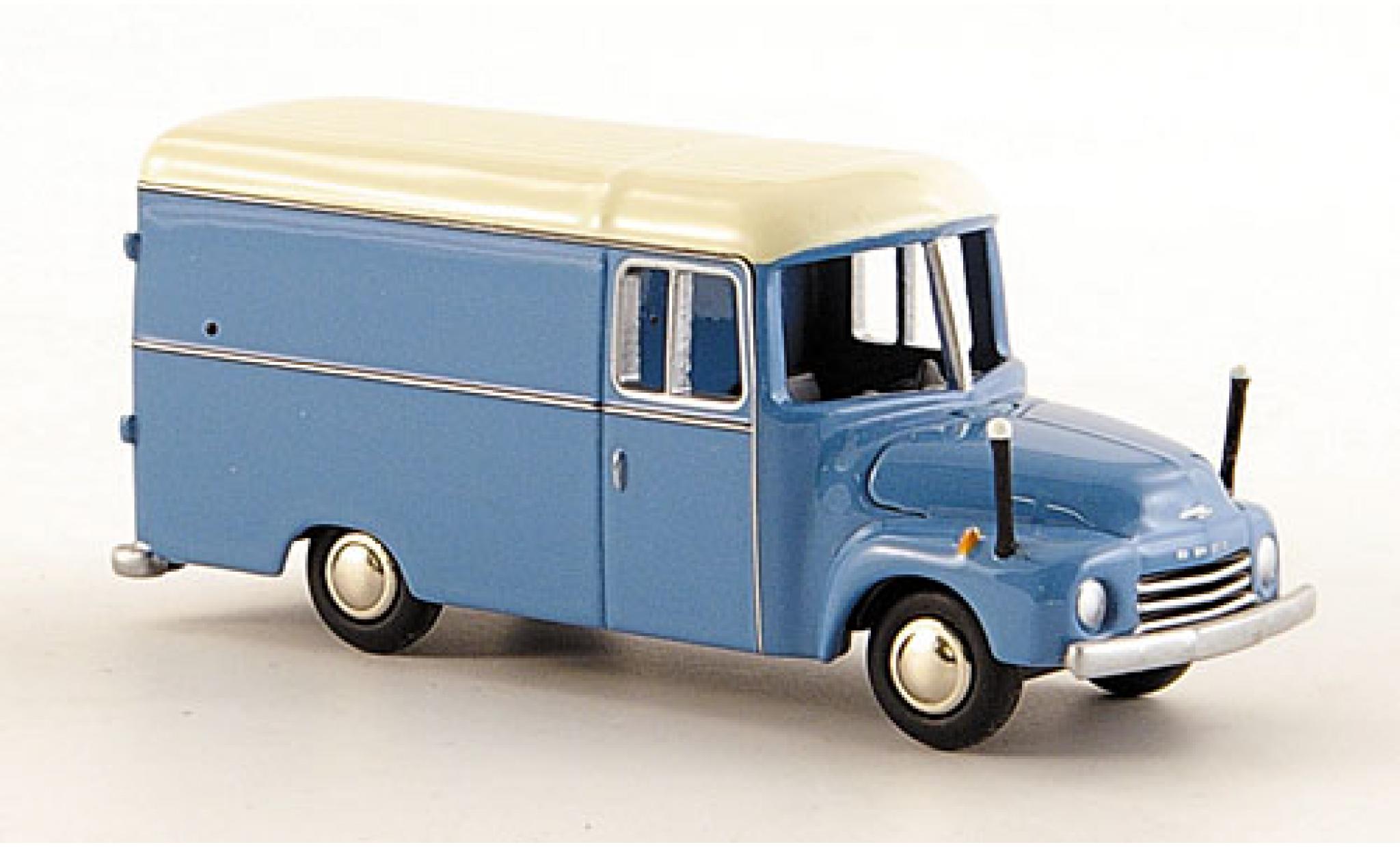 Opel Blitz 1/87 Bub 1.75t Kasten blu/bianco modellino in miniatura