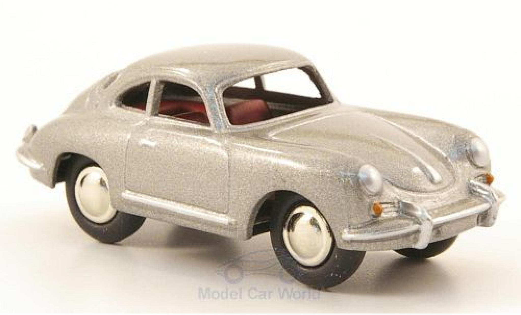 Porsche 356 A 1/87 Bub B T5 metallico grigio modellino in miniatura