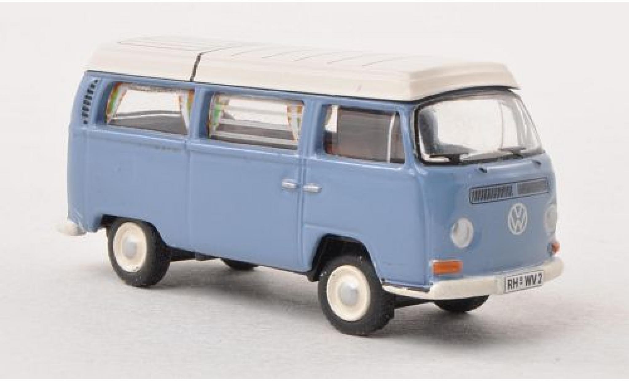 Volkswagen T2 1/87 Bub Camping blu/bianco modellino in miniatura