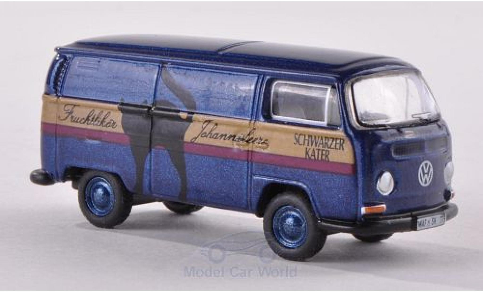 Volkswagen T2 A 1/87 Bub Schwarzer Kater Kastenwagen modellino in miniatura