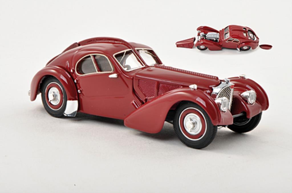 Bugatti 57 SC 1/43 Rio SC Atlantic rosso 1938 modellino in miniatura