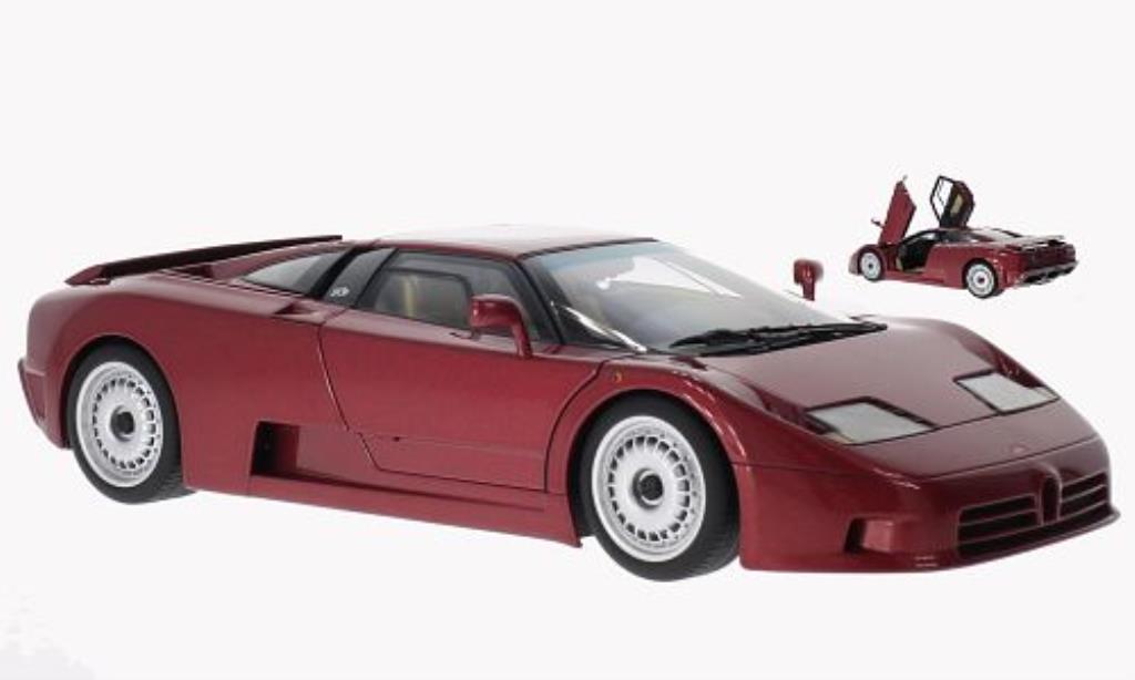 Bugatti EB110 1/18 Autoart GT metallico rosso 1991 modellino in miniatura