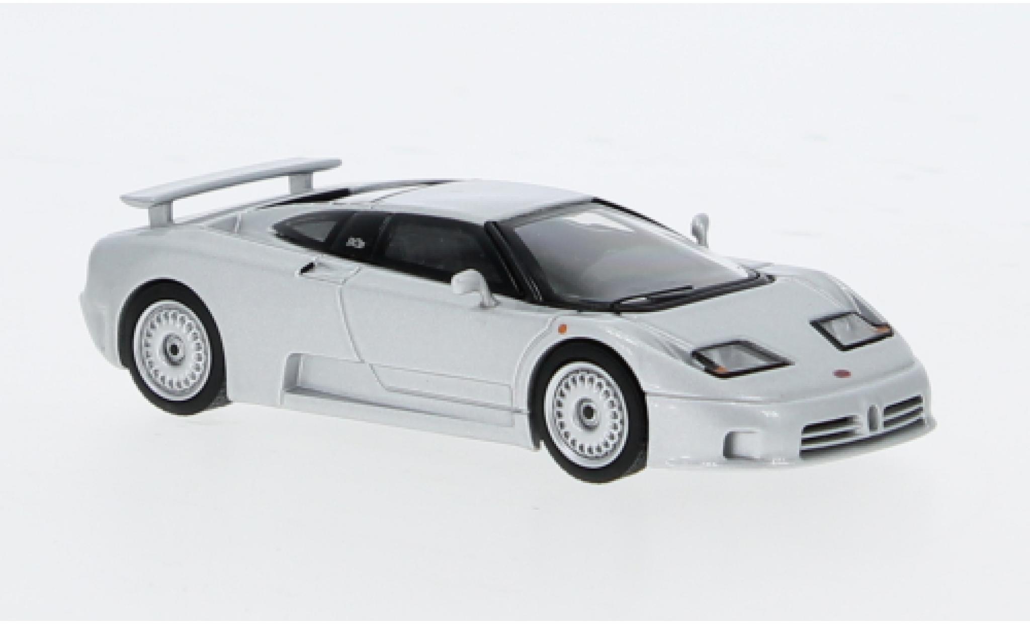 Bugatti EB110 1/64 Mini GT GT silber 1:64 modellino in miniatura