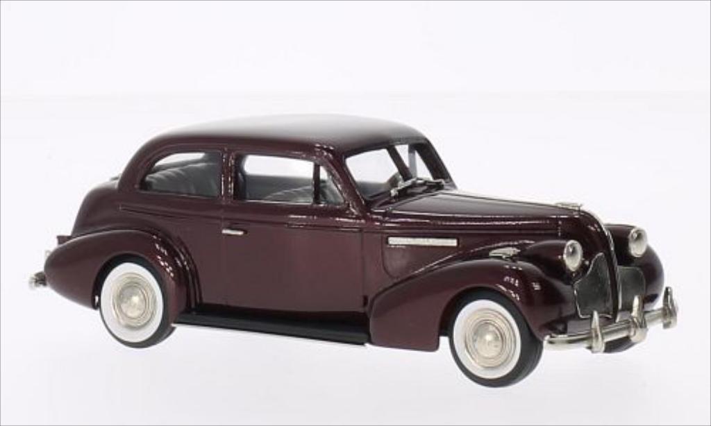 Buick Century 1/43 Brooklin 2-door Touring Sedan M-68 metallico rosso 1939 modellino in miniatura