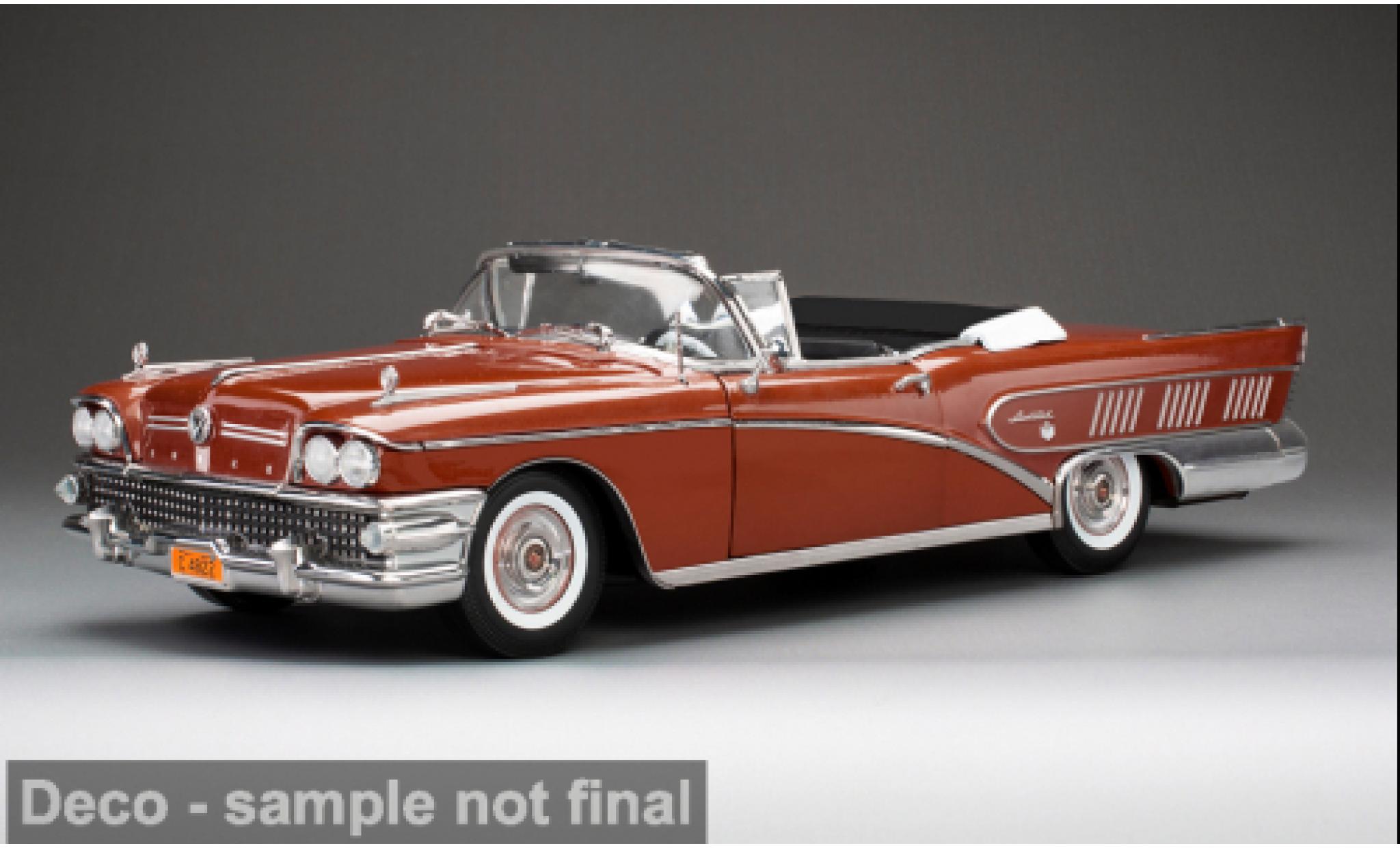 Buick Limited 1/18 Sun Star Riviera rot 1958 1:18 modellino in miniatura