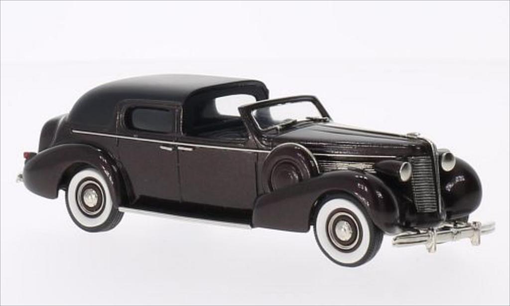 Buick Limited 1/43 Brooklin Town Car by Derham metallico marroneee/nero 1938 modellino in miniatura