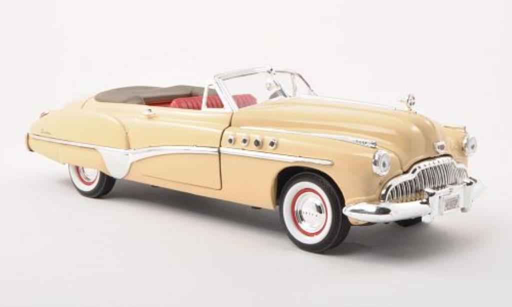 Buick Roadmaster 1/18 Motormax Convertibile beige 1949 modellino in miniatura